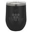 12oz ION-Plated Stemless Wine Tumbler with Lid - Custom Laser Engraving