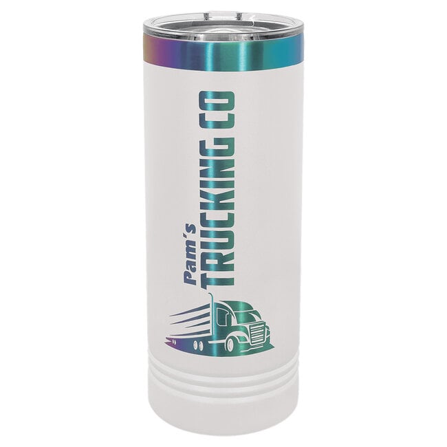 ION-Plated 22oz Skinny Tumbler - Custom Laser Engraving