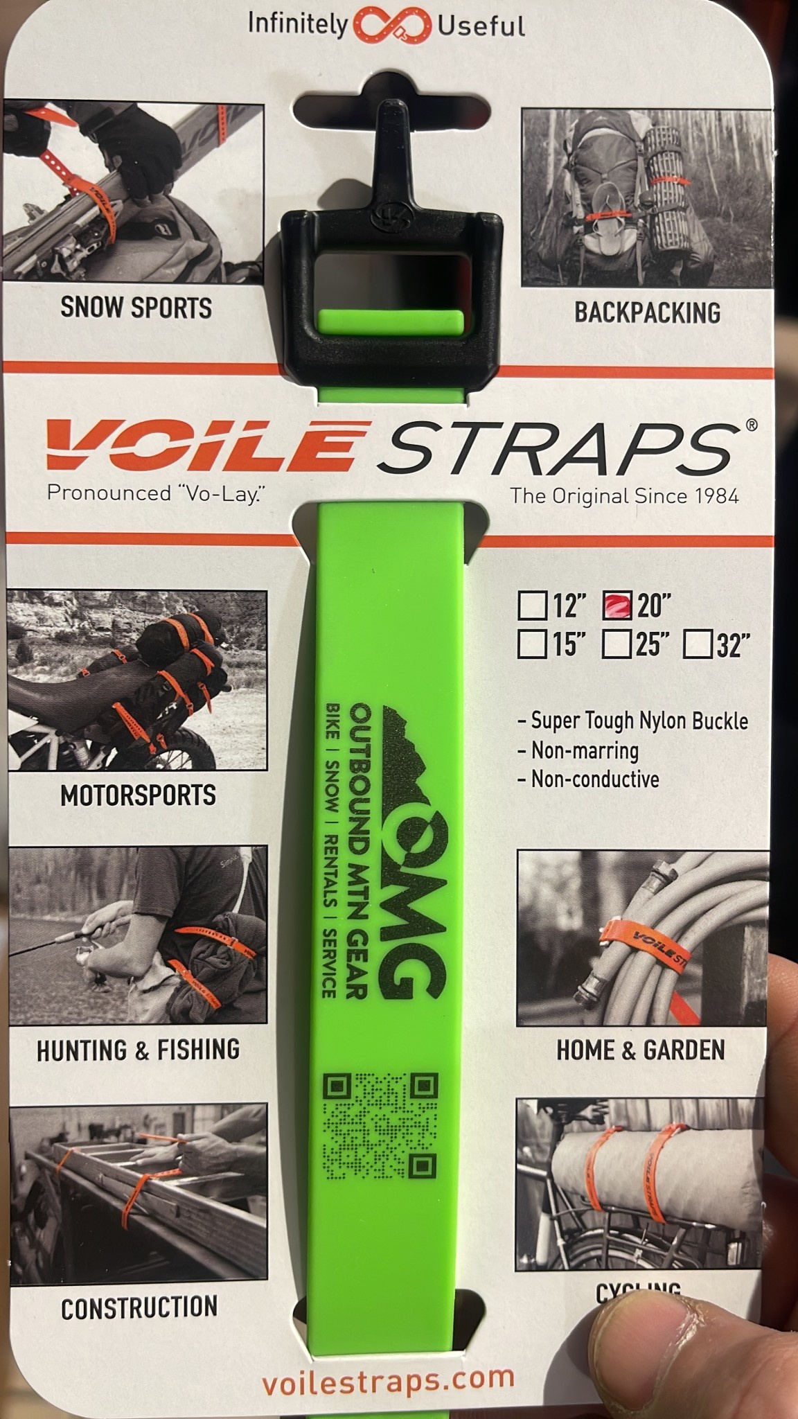 OMG Logo Ski Strap Outbound Mountain Gear