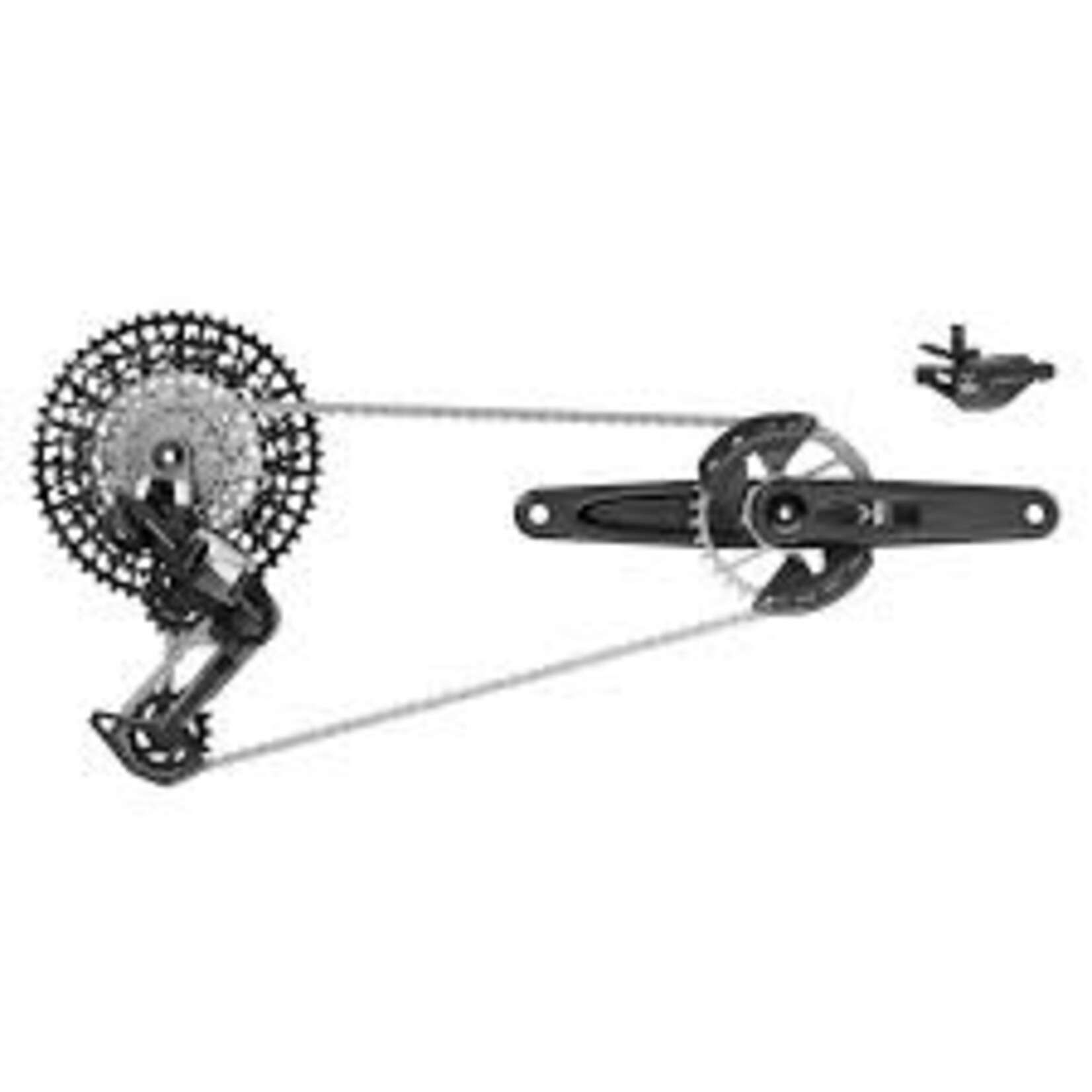 SRAM SRAM Eagle 90 T-Type Groupset - 170mm Wide Crank, 32t Chainring, Trigger Shifter, 10-52t