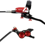 Hope Hope Tech 4 V4 Disc Brake and Lever Set - Rear, Hydraulic, Post Mount, Red