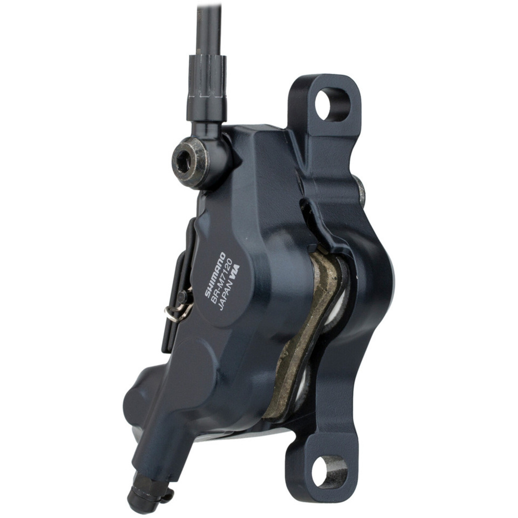 Shimano Shimano SLX BL-M7100/BR-M7120 Disc Brake and Lever - Rear, Hydraulic, Post Mount, 4-Piston, Black