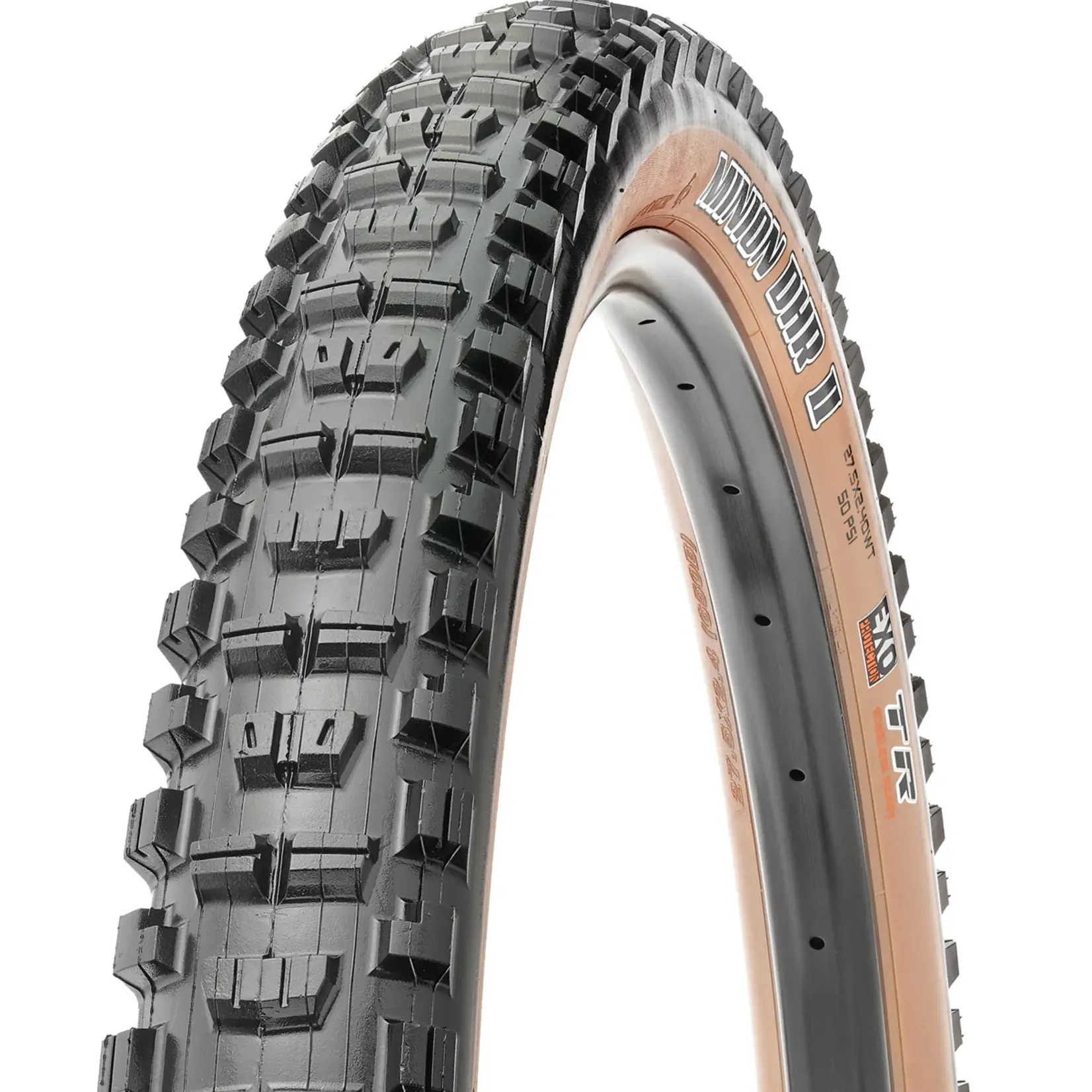 Maxxis Maxxis Minion DHR II Tire - 27.5 x 2.4, Tubeless, Folding, Black, 3C MaxxTerra, EXO+, Wide Trail
