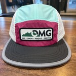 Outbound Mountain Gear 5 Panel Performance Running Hat Purple/Mint/White/Black