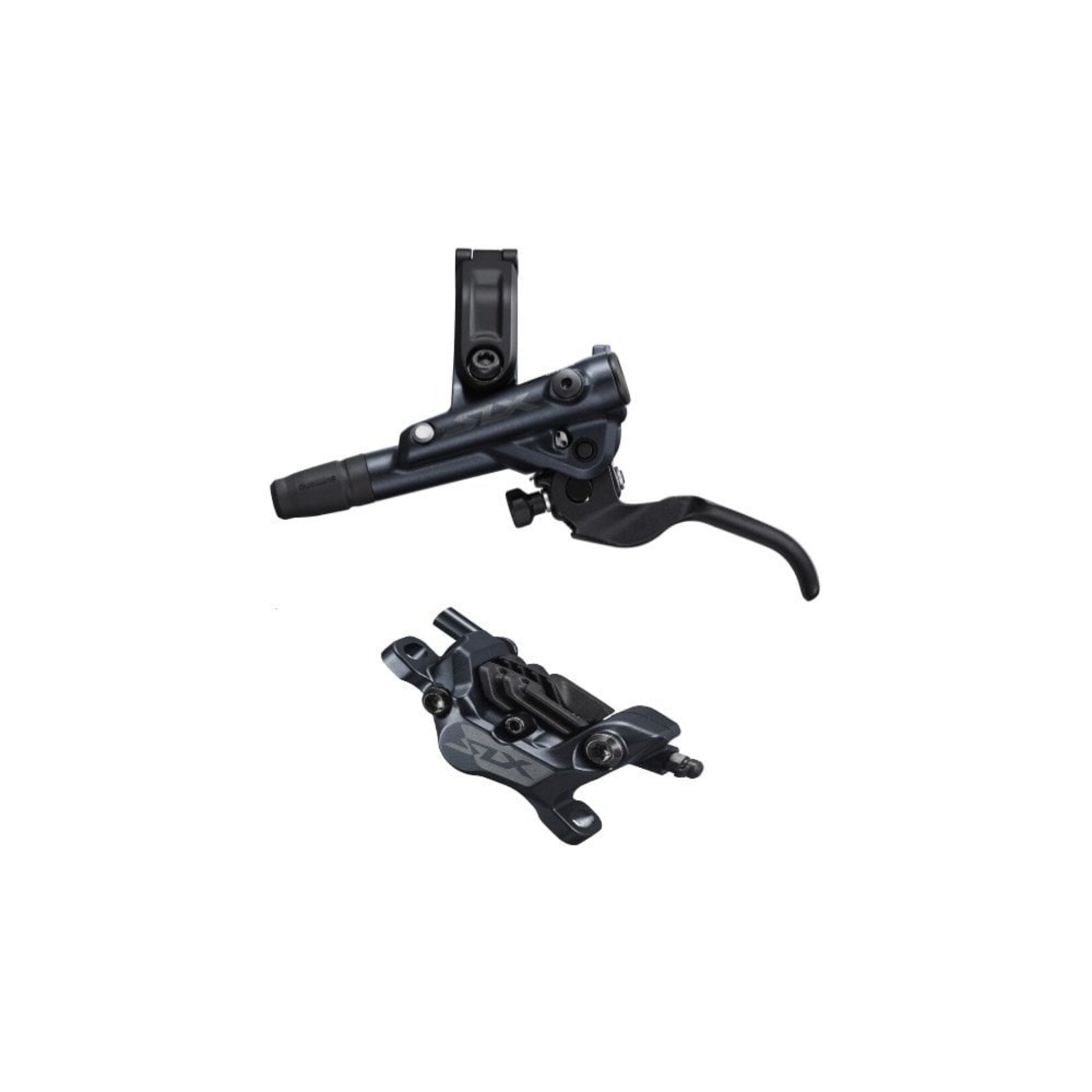 Shimano Shimano SLX BL-M7100/BR-M7120 Disc Brake and Lever - Rear, Hydraulic, Post Mount, 4-Piston, Black