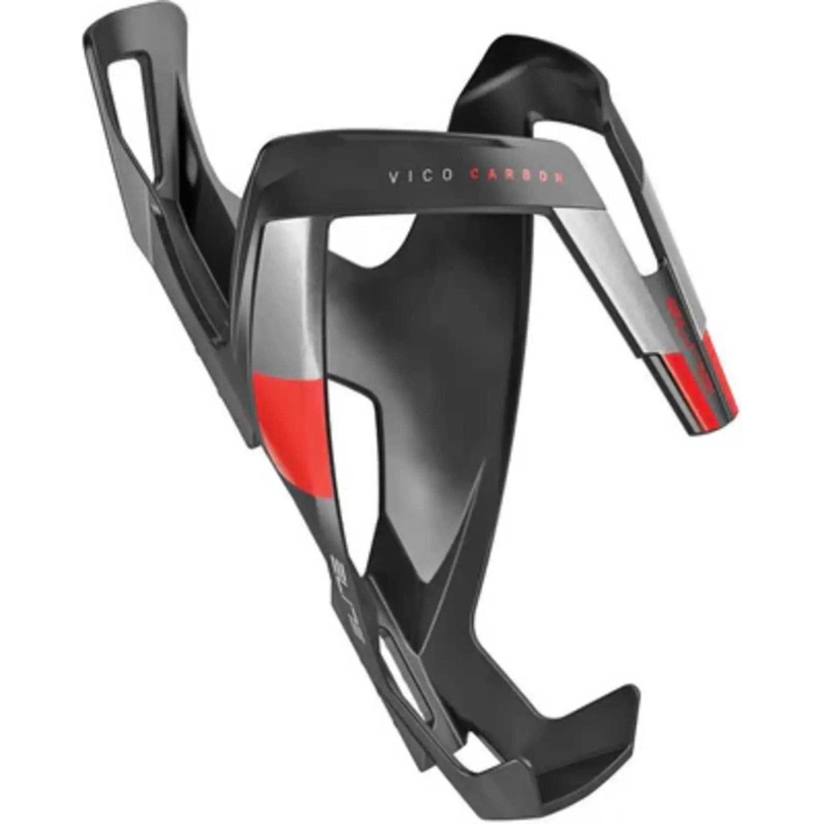 Elite Elite Vico Carbon Water Bottle Cage - Matte Black/Red