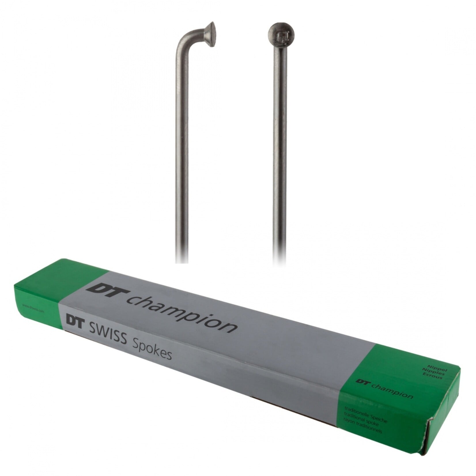 DT Swiss DT Swiss Champion Spoke: 2.0mm, Blanks, 315mm, Straight Pull, Black, Box of 100
