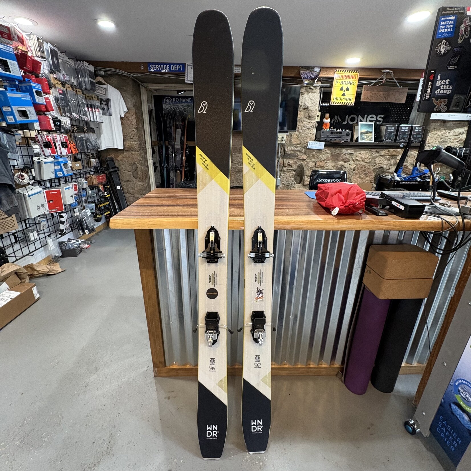 WNDR Alpine DEMO WNDR Intention 108 w/ ATK Touring Binding and Skins