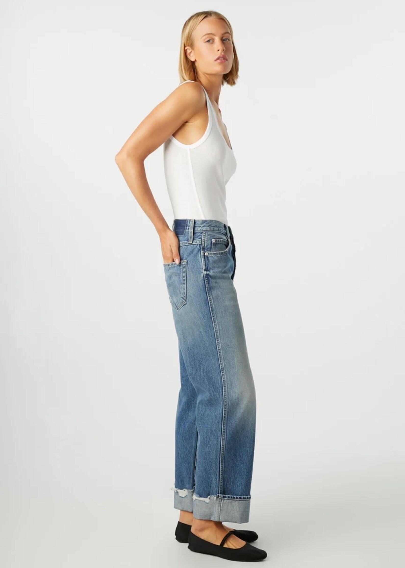 A M O Sonia Cuffed Jean- Taboo