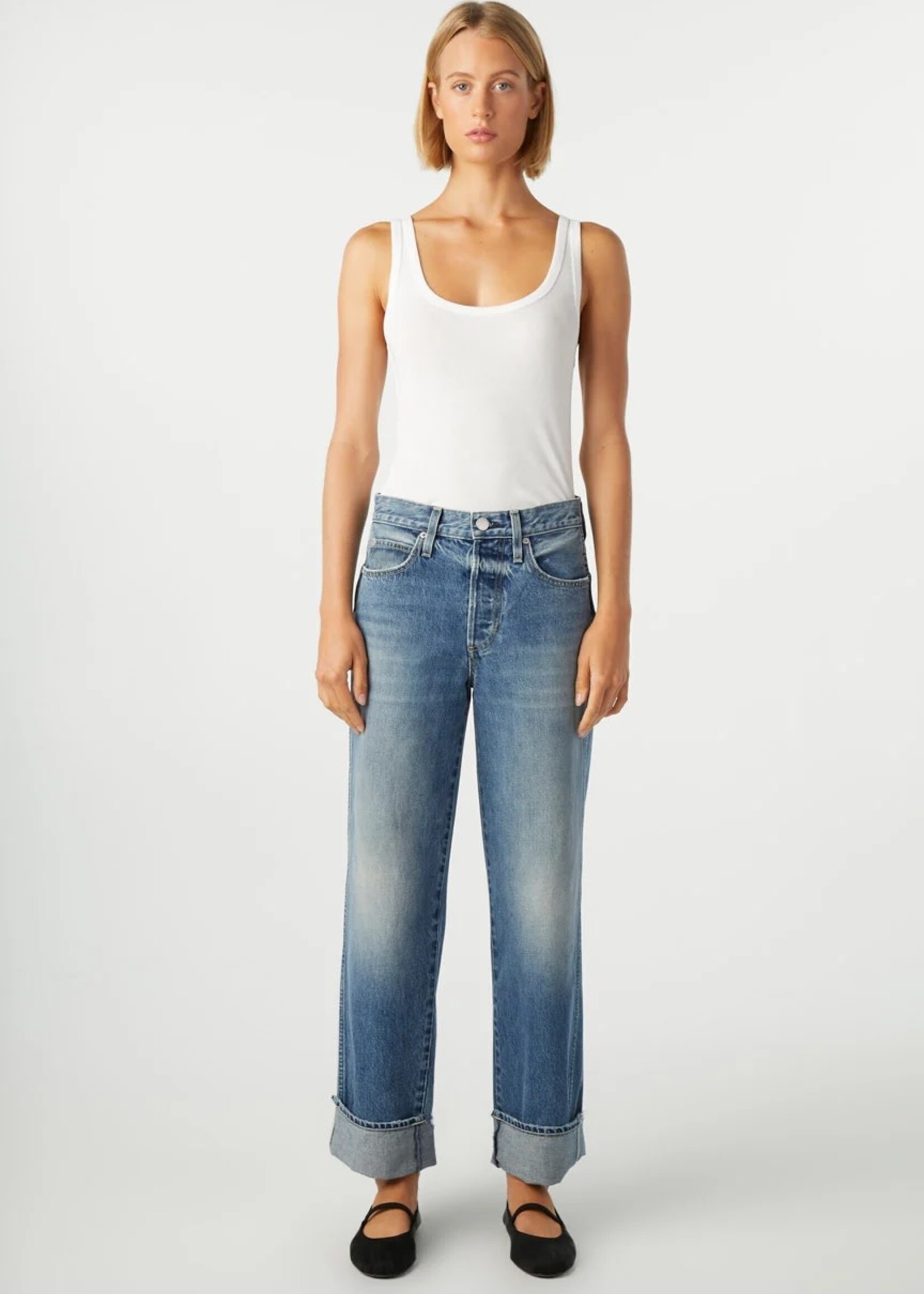 A M O Sonia Cuffed Jean- Taboo