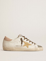 Golden Goose Super Star Bio Based Upper Glitter Toe Suede Star and Leather Heel