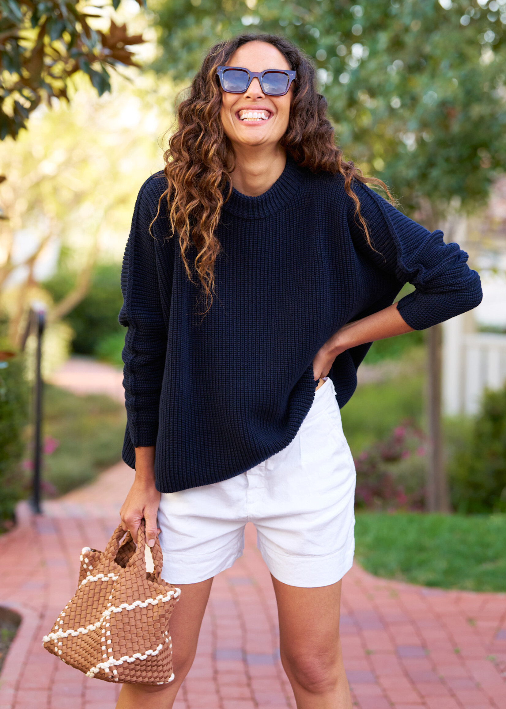 Frank & Eileen Montecito Sweater- Marine