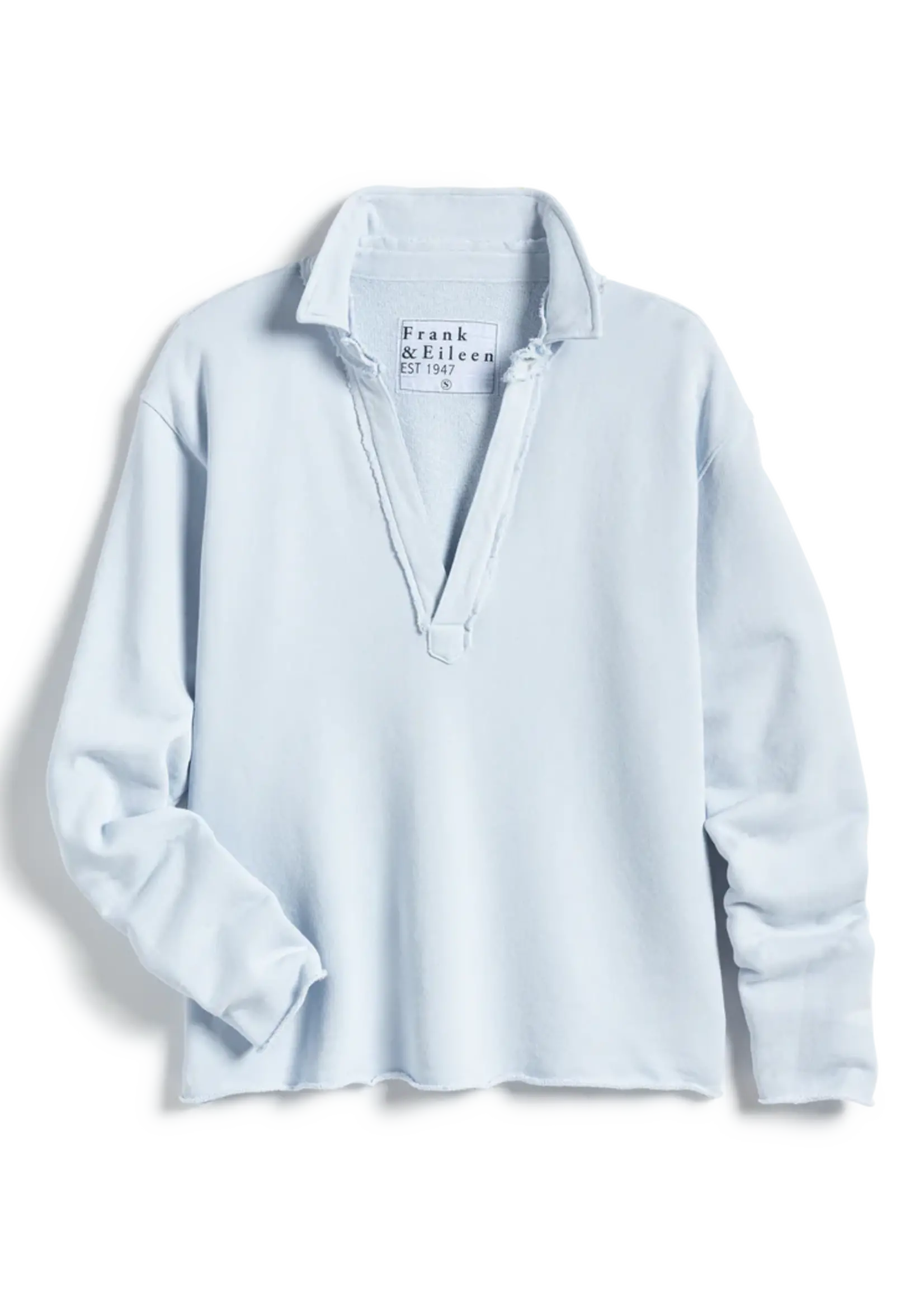 Frank & Eileen Patrick Popover Henley Triple Fleece- Ice