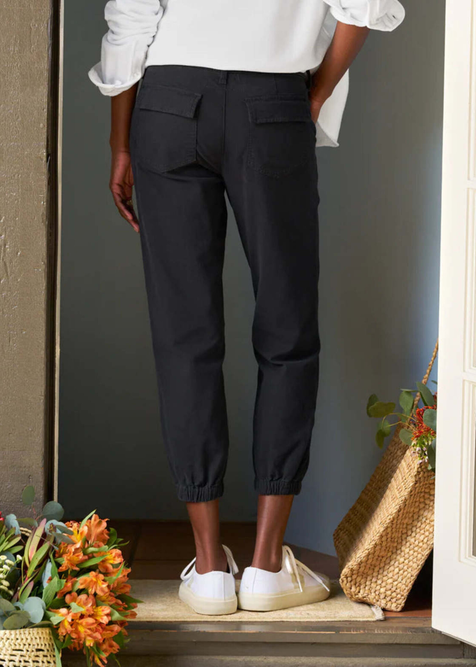 Frank & Eileen Foxrock- The Italian Utility Jogger- Washed Black