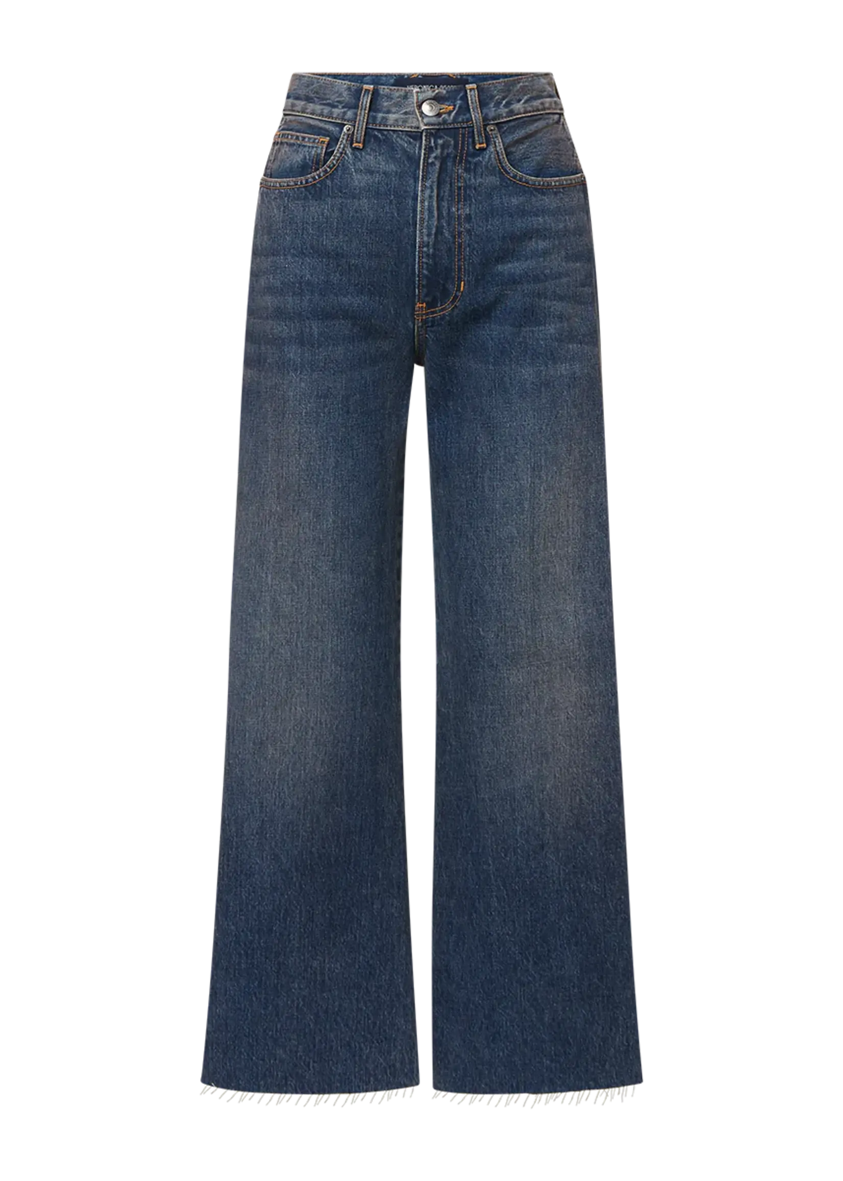 Veronica Beard Taylor Cropped High Rise Jean- Equinox Blue