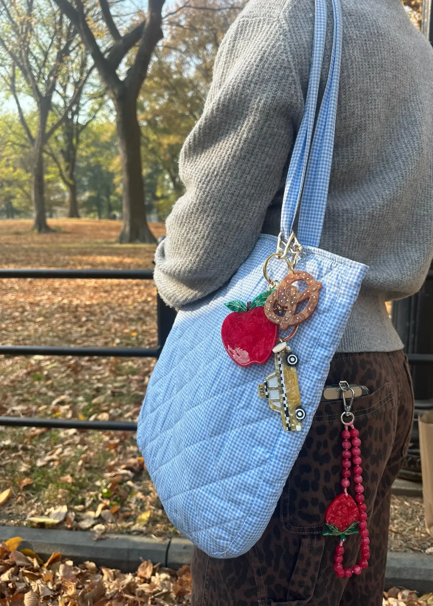 Solar Eclipse Strawberry Gemstone Bracelet Phone Chain