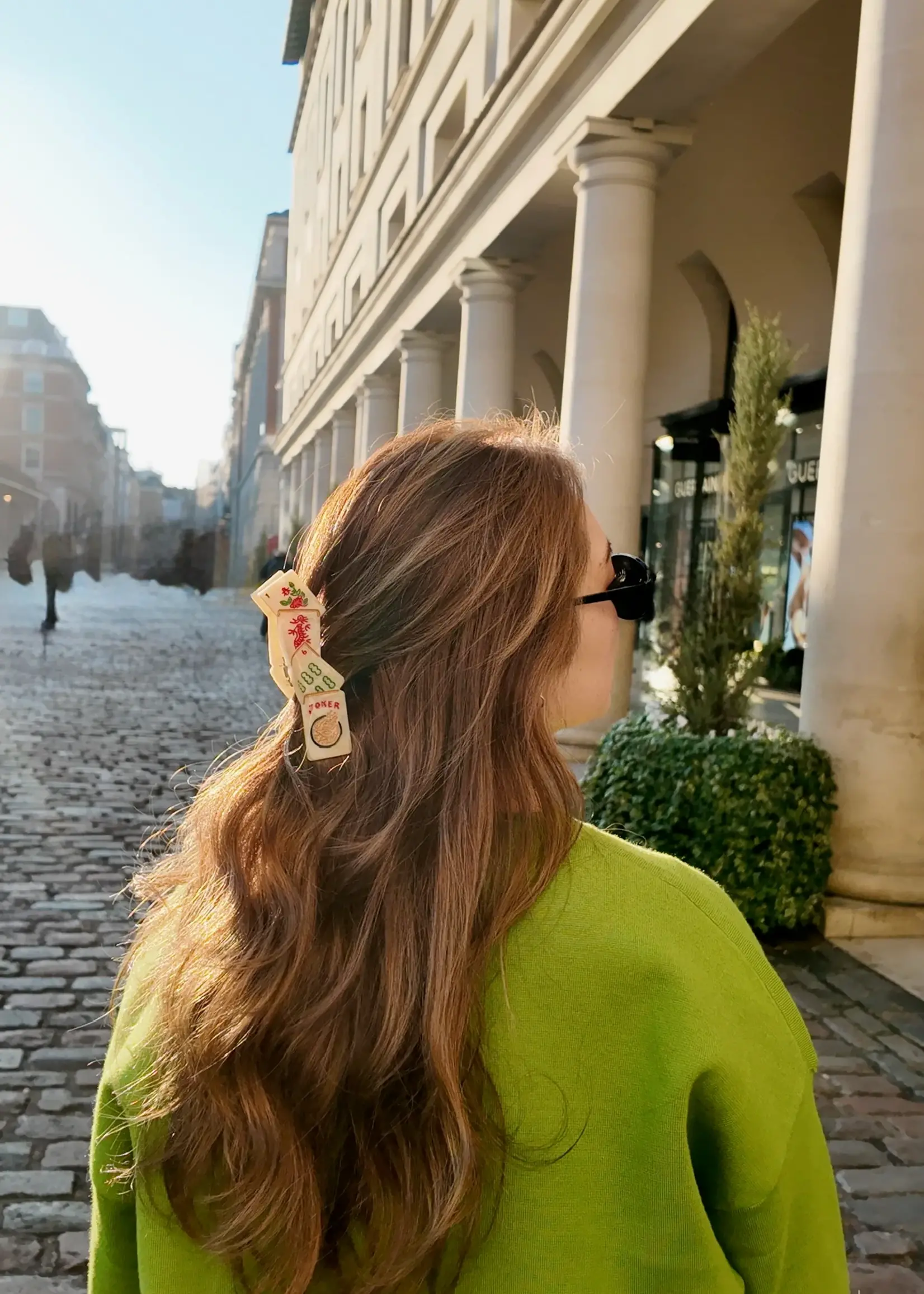 Solar Eclipse Mahjong Claw Hair Clip