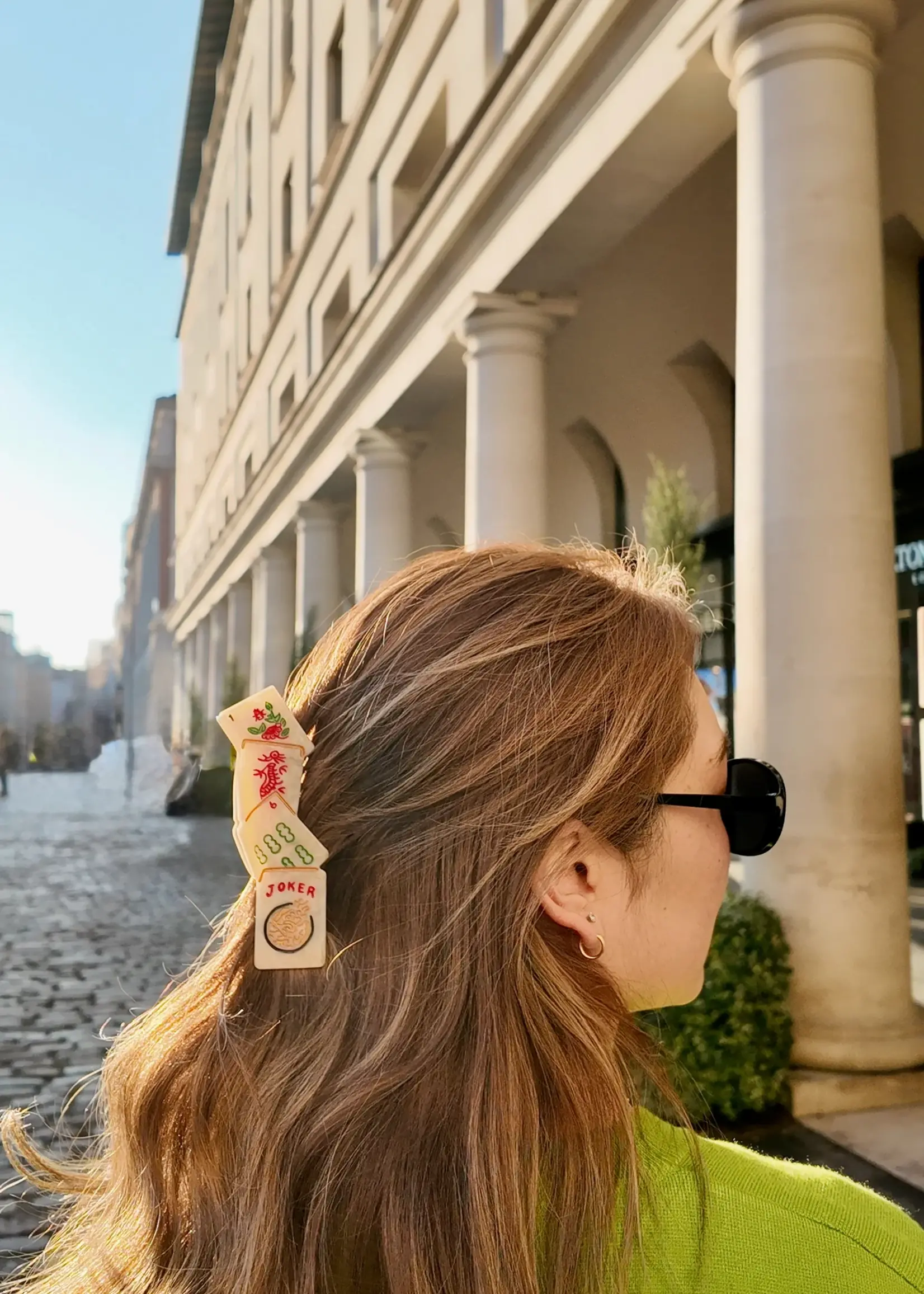 Solar Eclipse Mahjong Claw Hair Clip