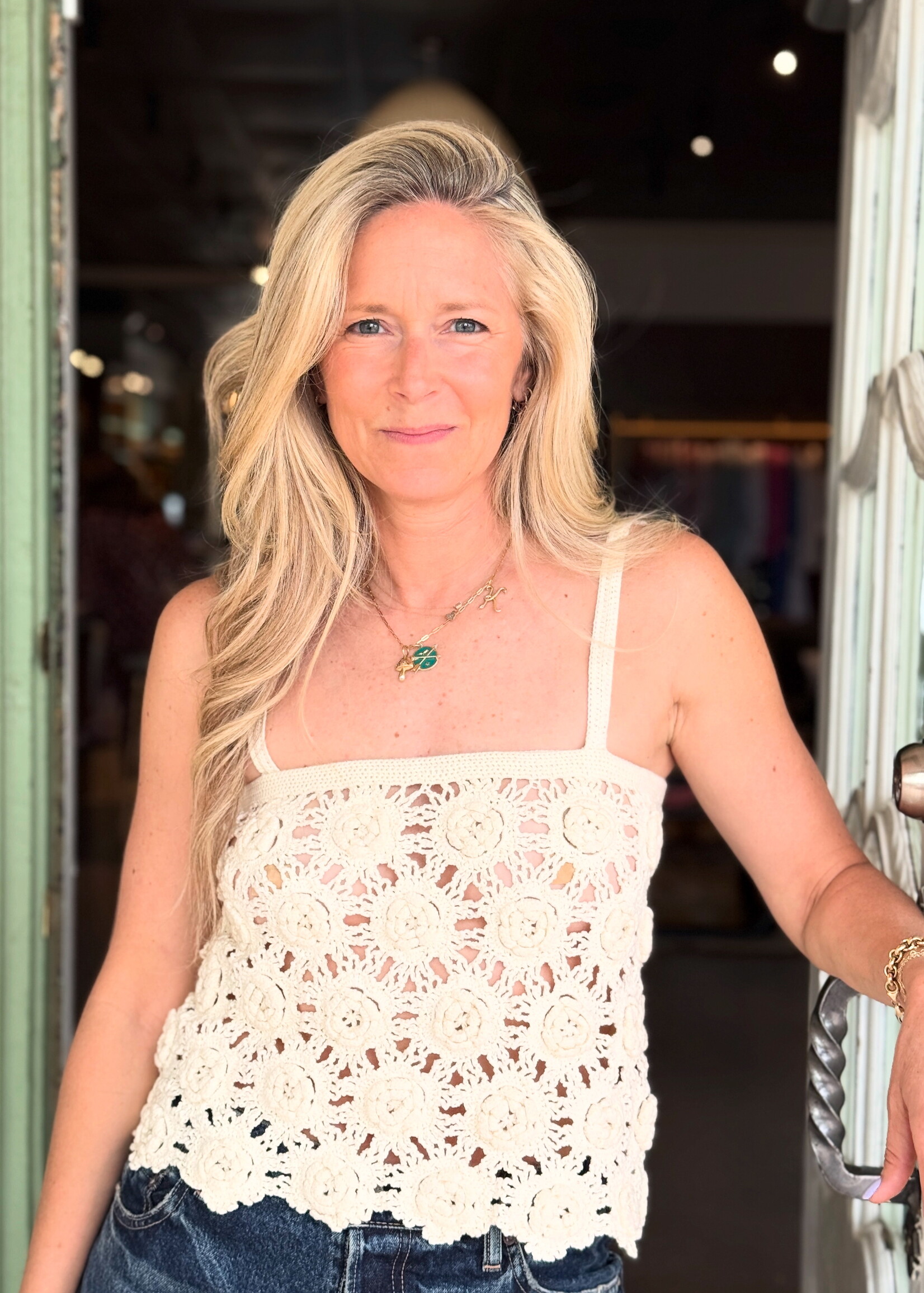 Eleven Six Mila Crochet Top