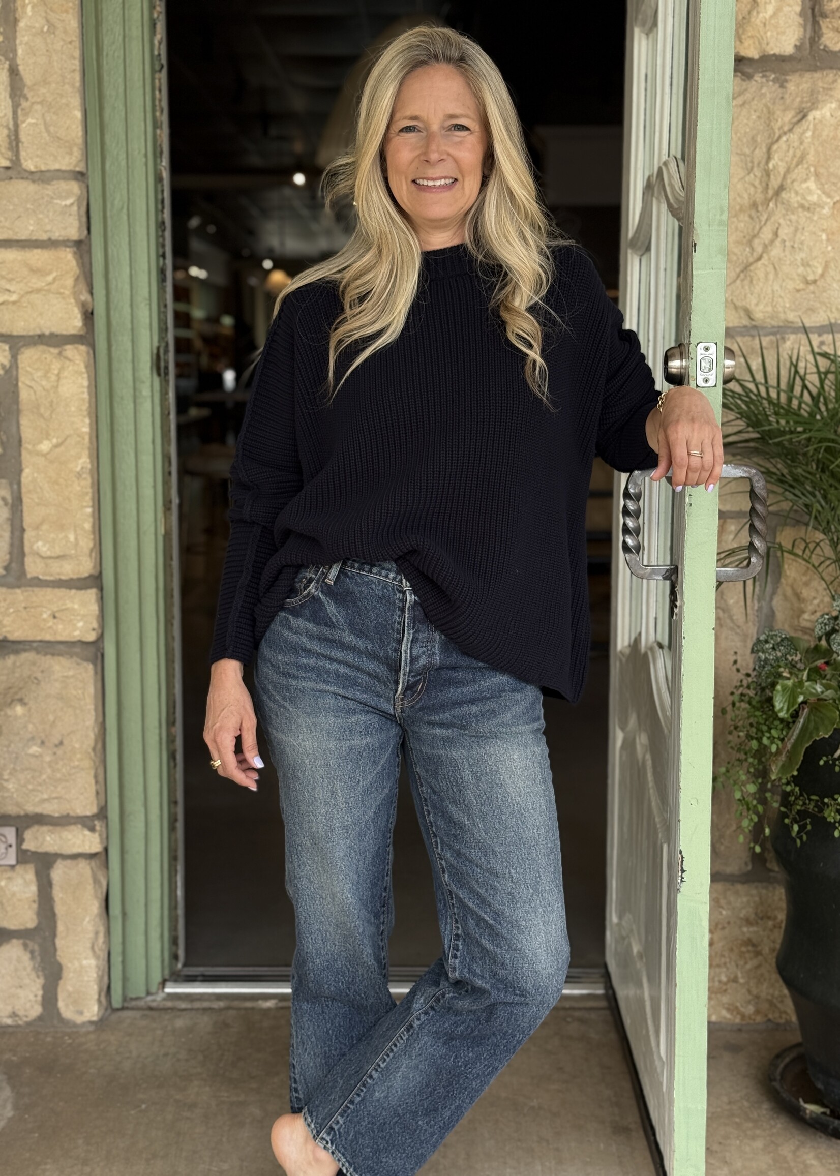 Frank & Eileen Montecito Sweater- Marine