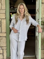 Frank & Eileen Bella Italian Full Sweatpant- Grey Melange