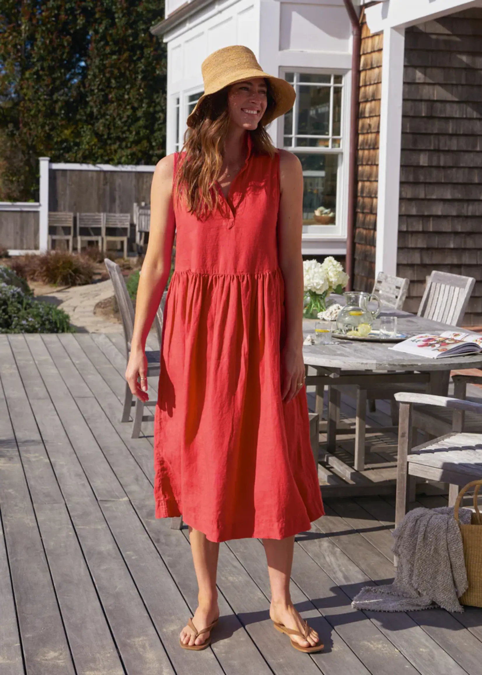Frank & Eileen Daphne- Popover Sleeveless Dress- Summer