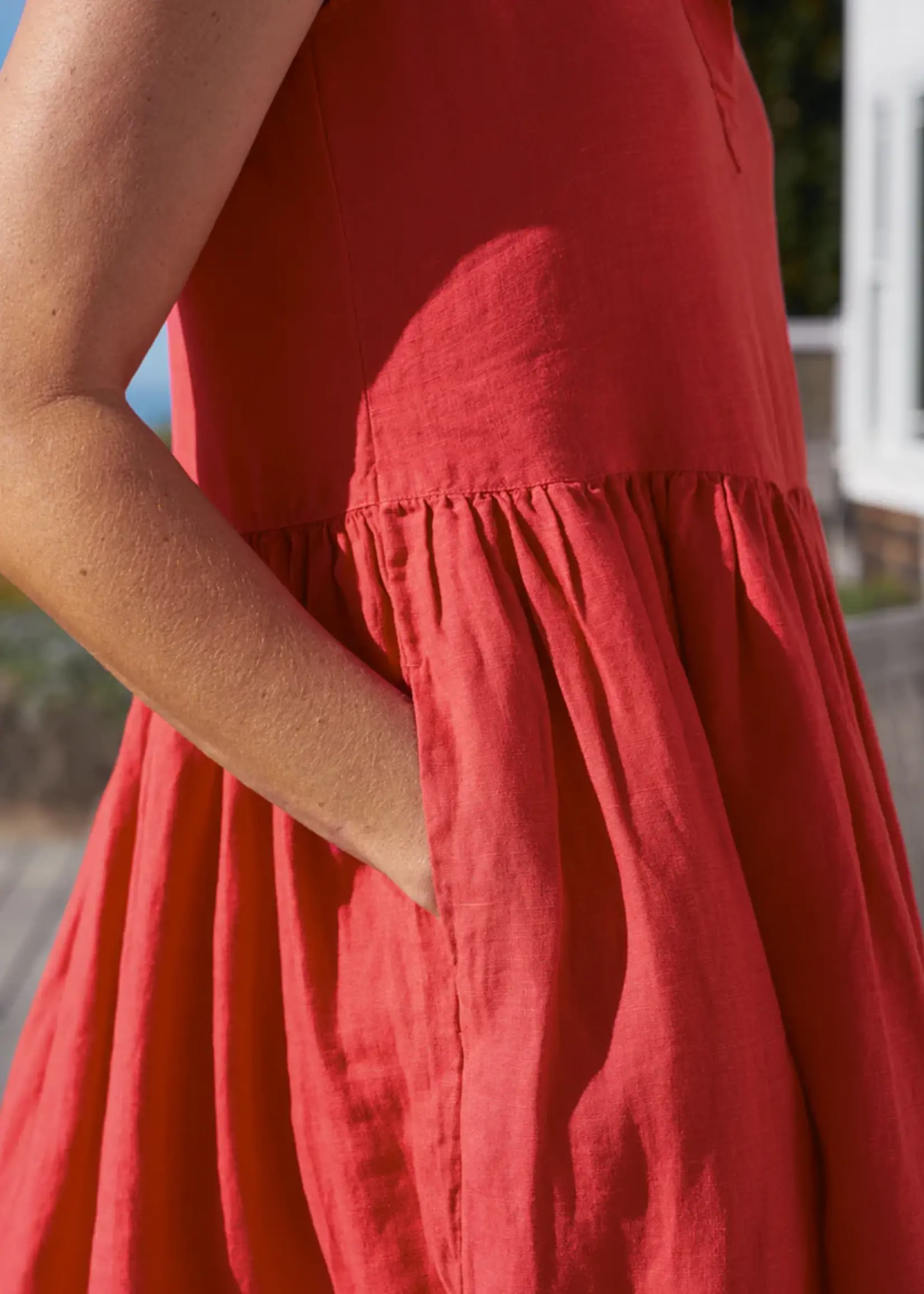 Frank & Eileen Daphne- Popover Sleeveless Dress- Summer