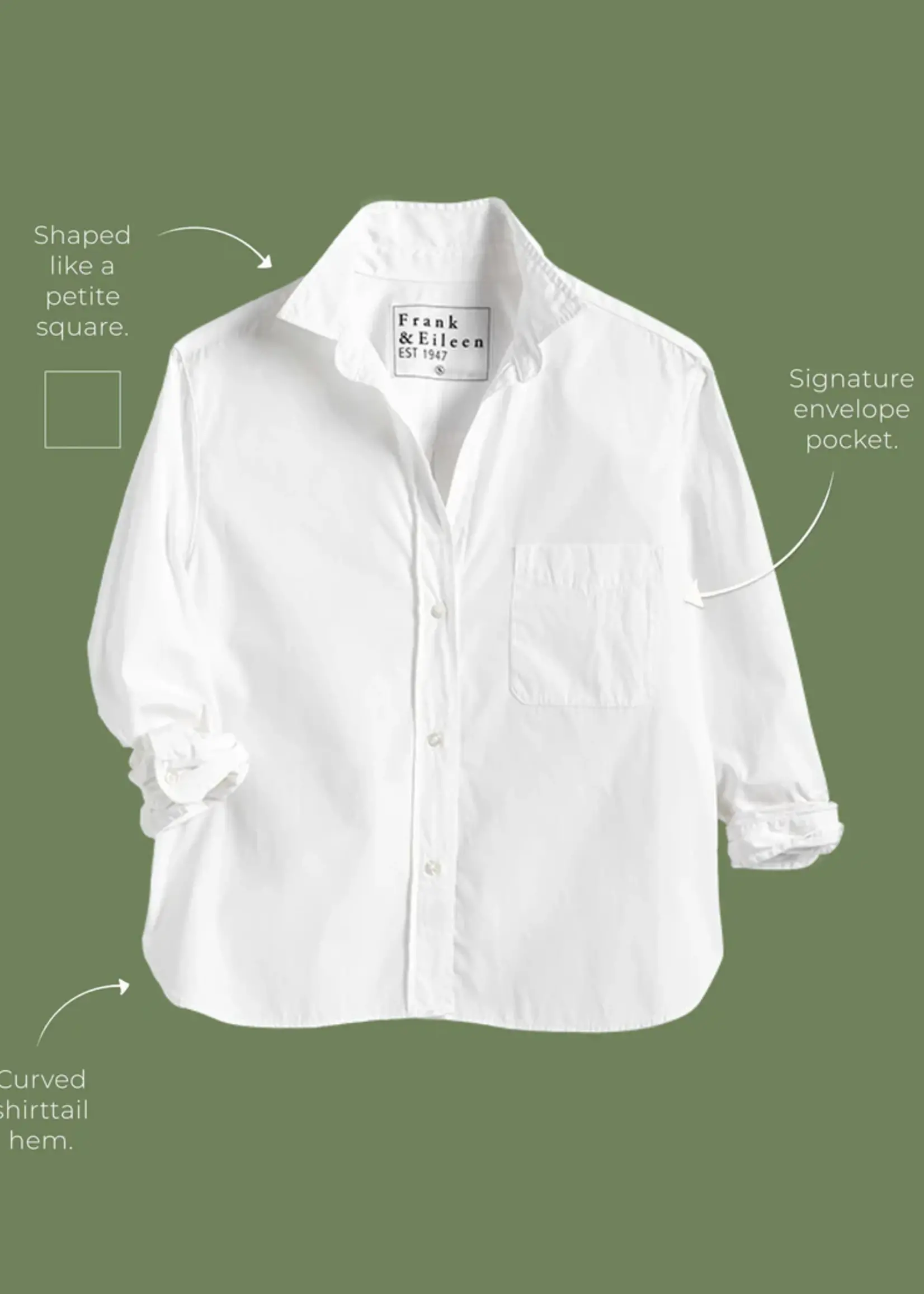 Frank & Eileen Silvio- Untuckable Button Up- Pink, White Grid PWG