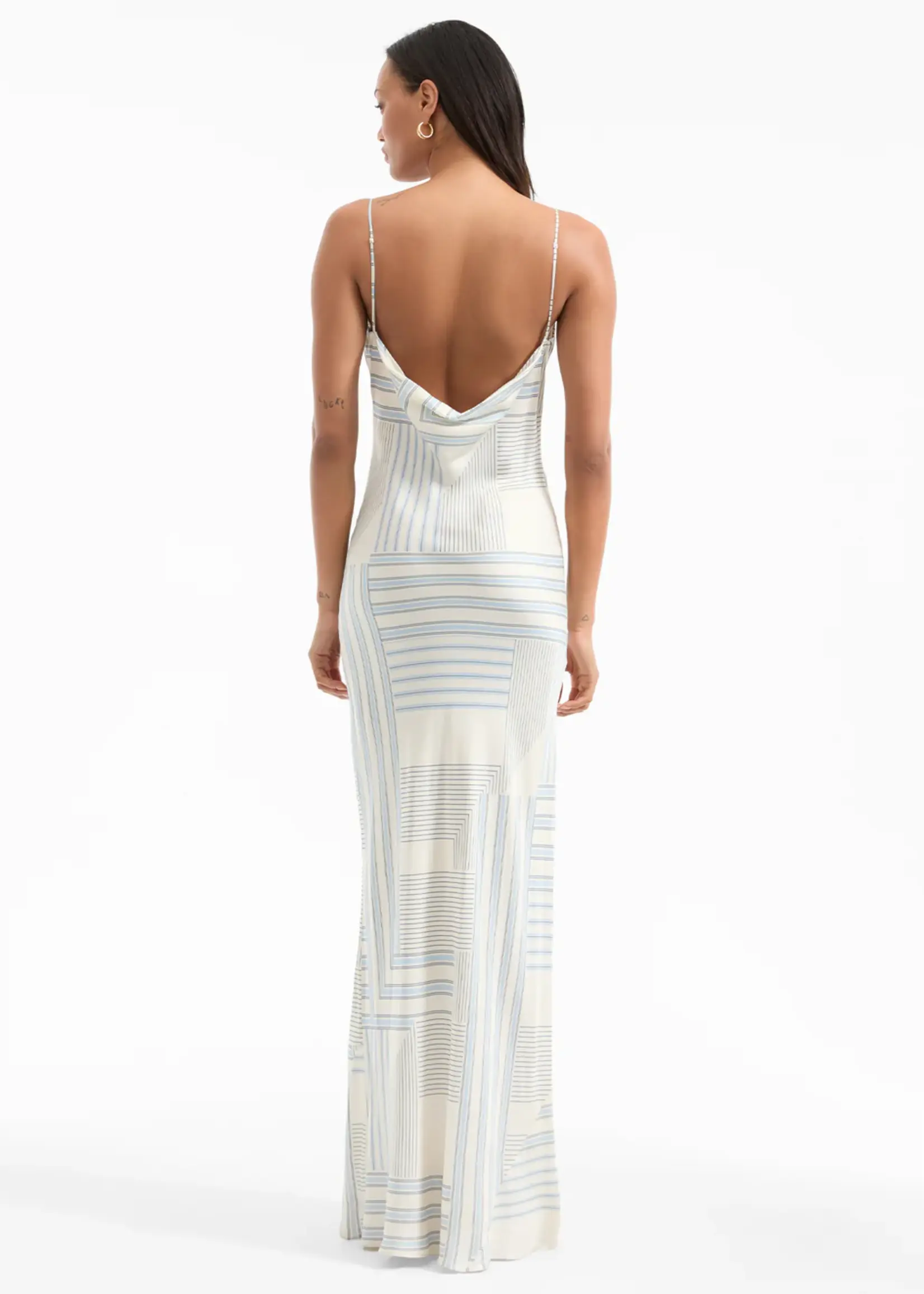 Veronica Beard Madison Dress- Dove/Blue Lake