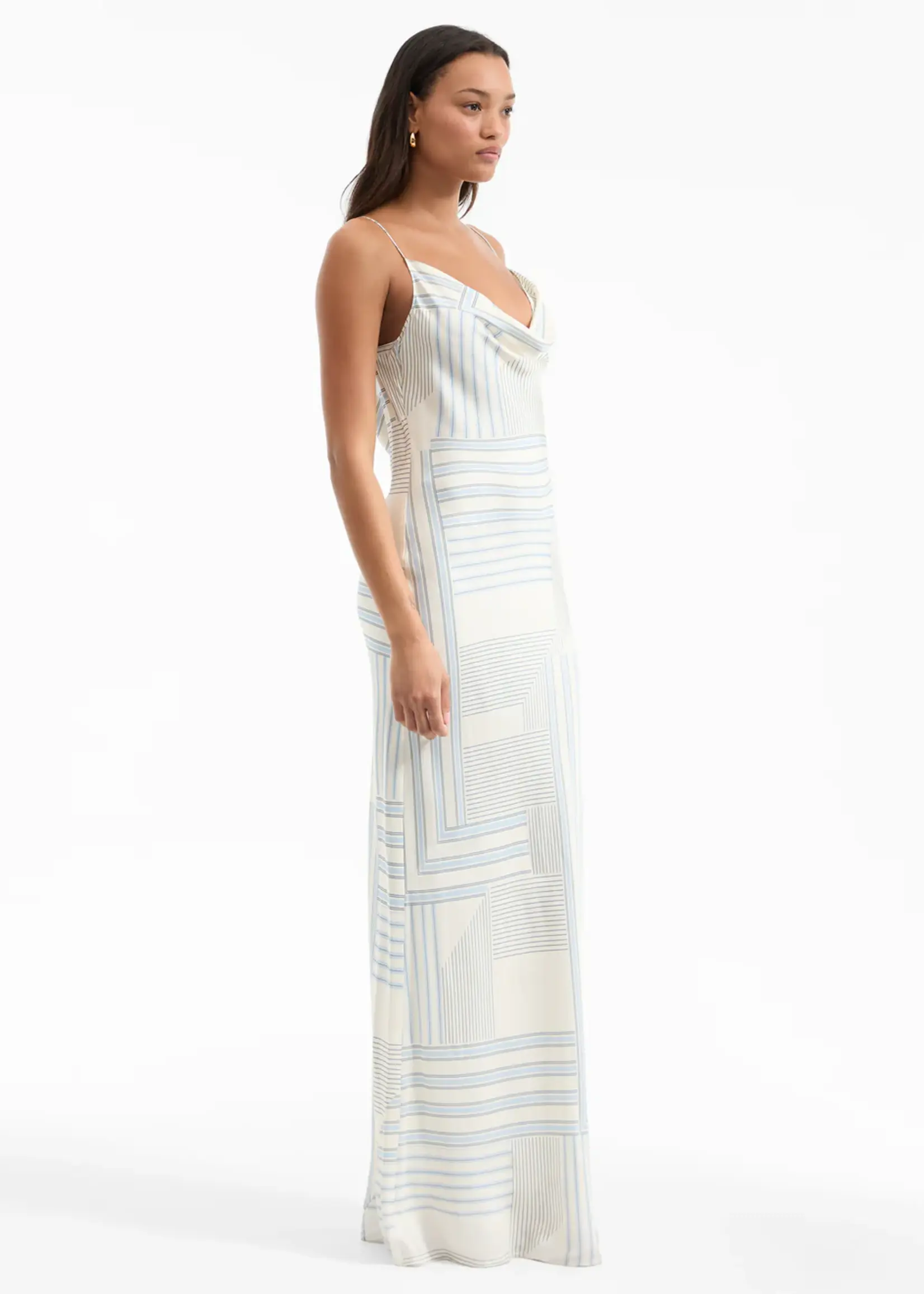 Veronica Beard Madison Dress- Dove/Blue Lake