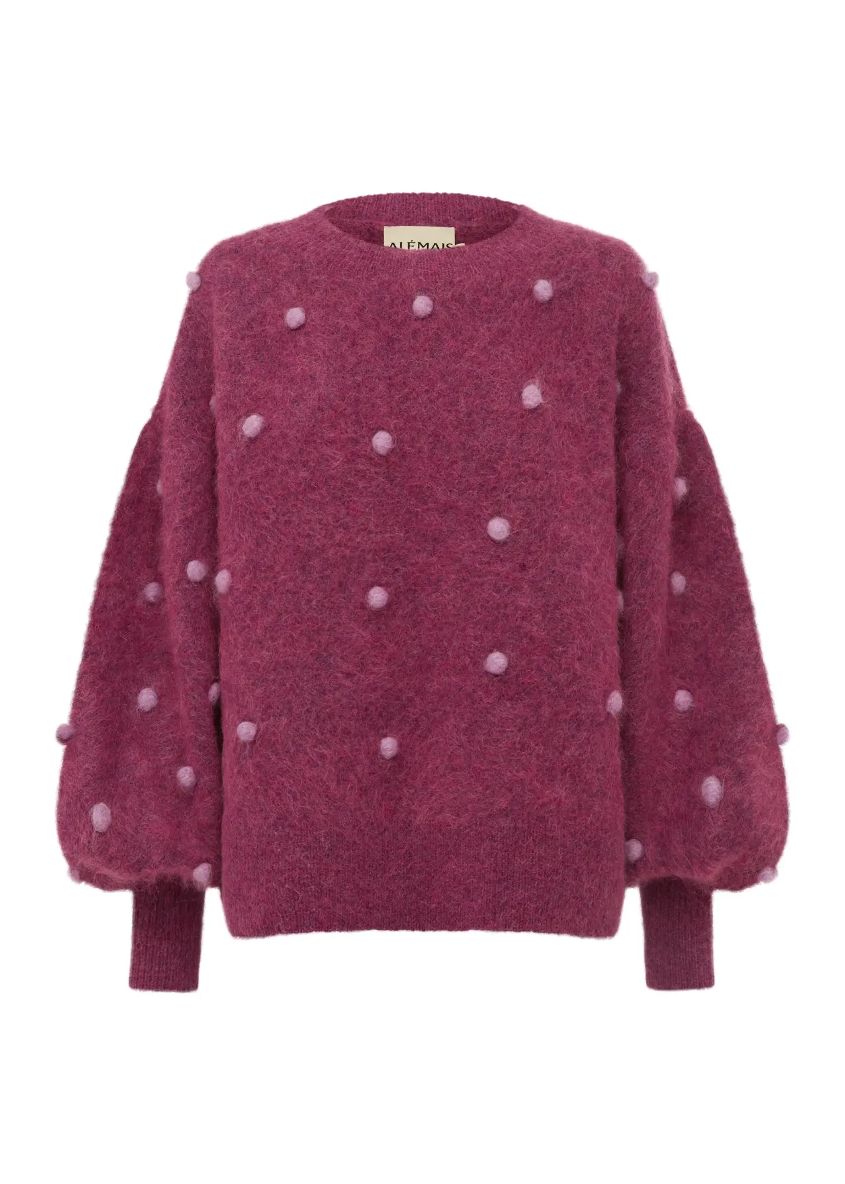 Alemais Elia Mulberry Balloon Sweater
