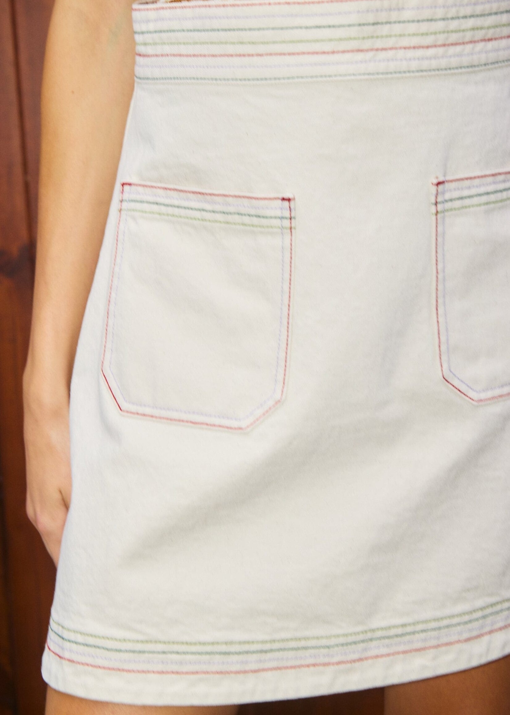 Alemais Norma Denim Mini Skirt