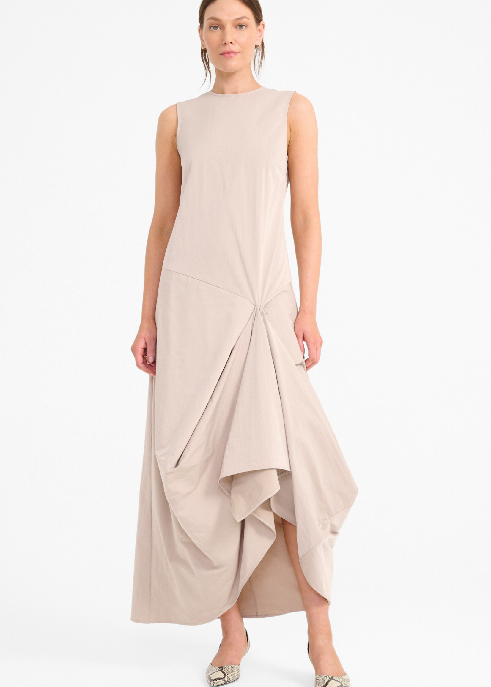 Staud Viola Dress- Fawn