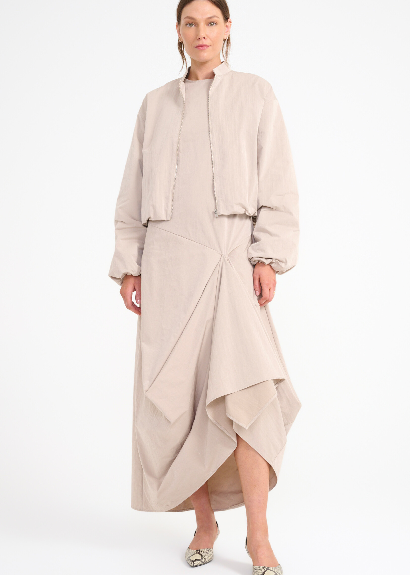 Staud Viola Dress- Fawn