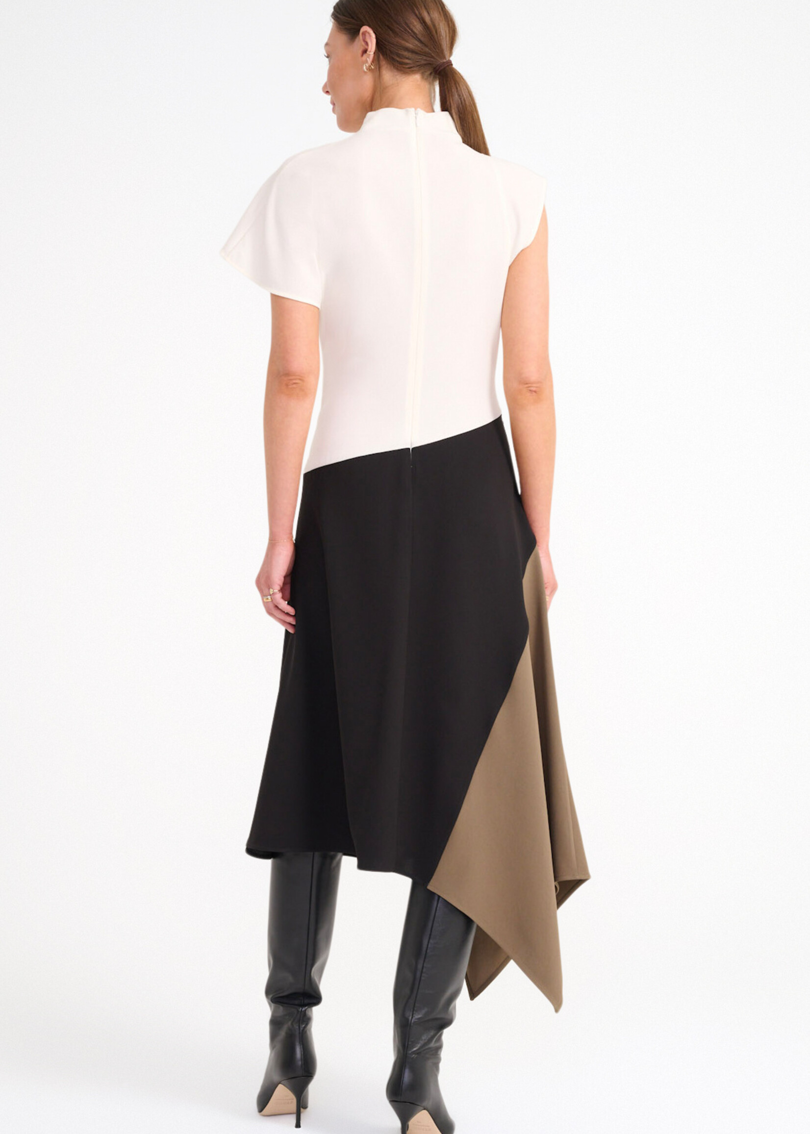 Staud Davina Dress- Black Multi