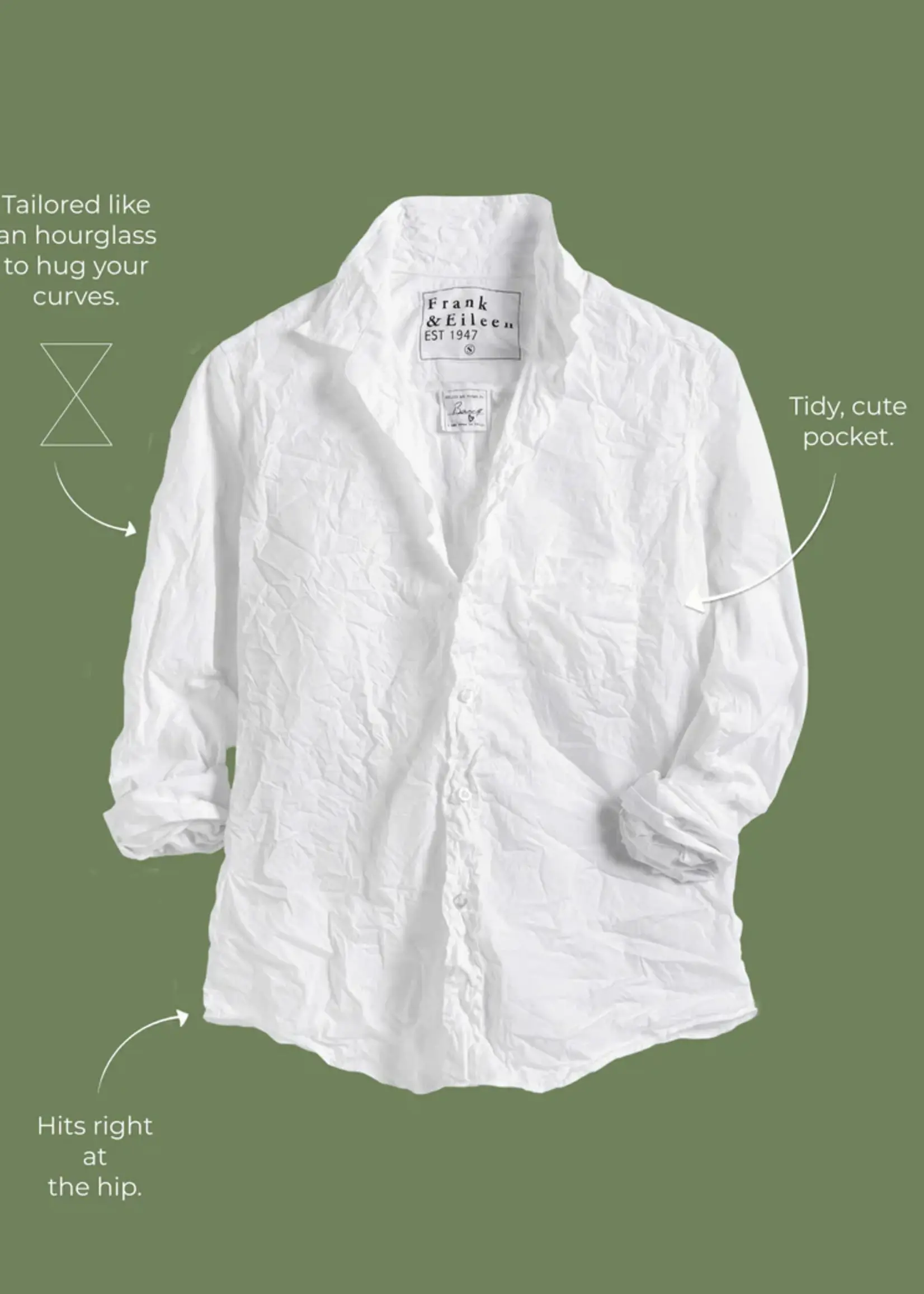 Frank & Eileen Barry Tailored Button-Up- Blue, Turq Stripe BTST