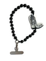 Solar Eclipse Western Boot Gemstone Bracelet Phone Chain