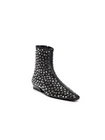 Staud Wally Flat Ankle Boot- Rivets