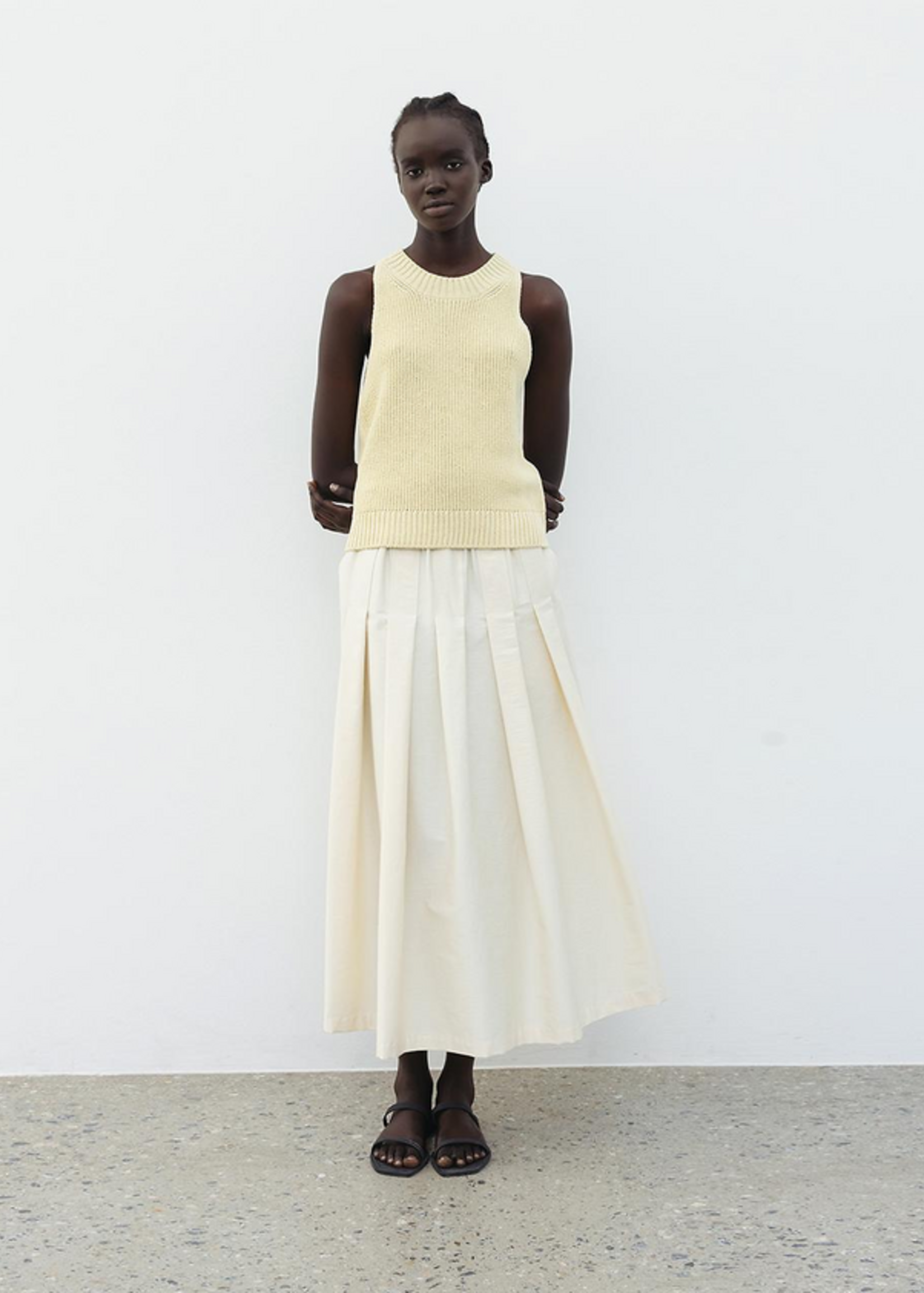 TheLoom Pleated Banding Skirt