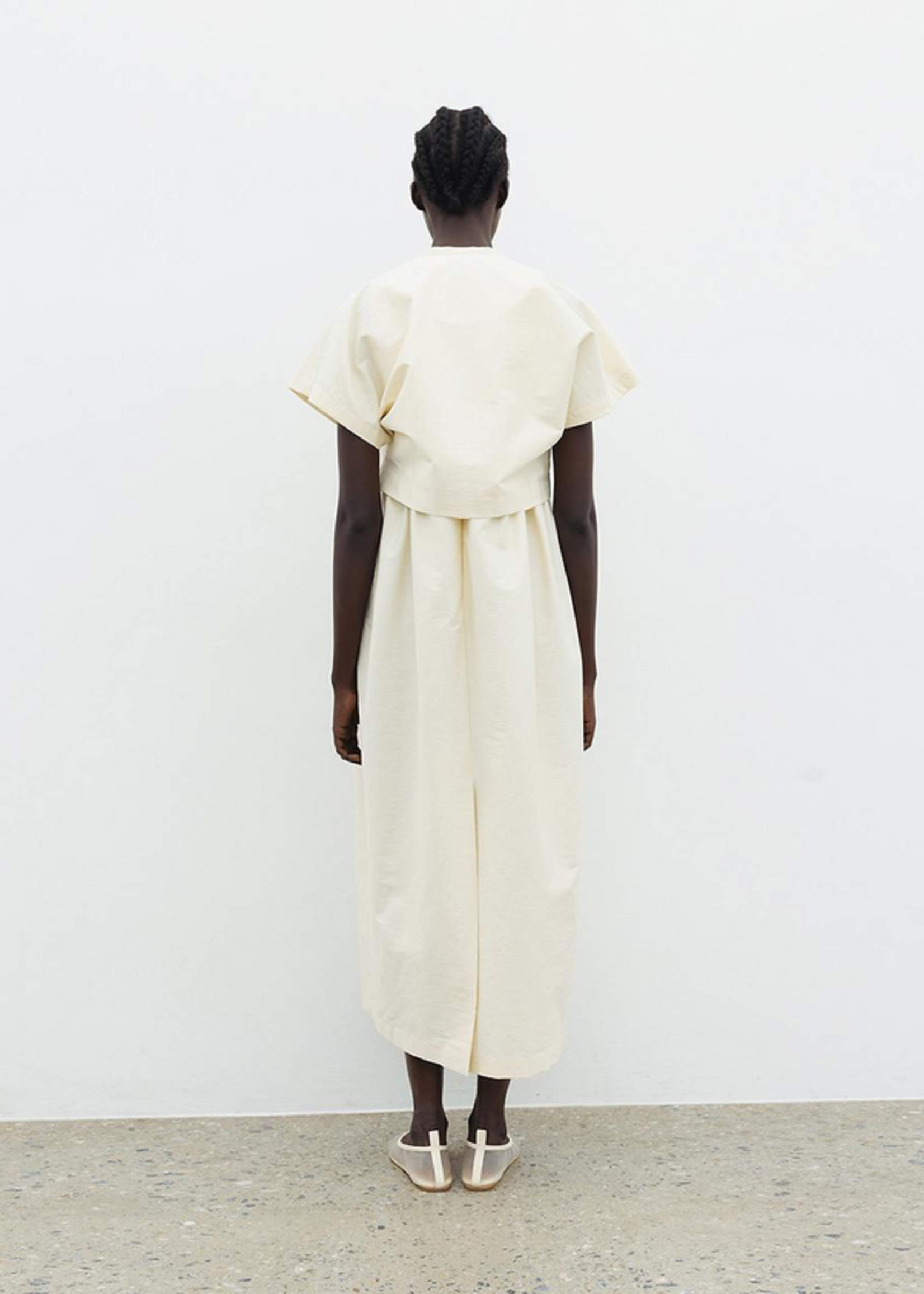 TheLoom Dolman Sleeve Vest- Ivory