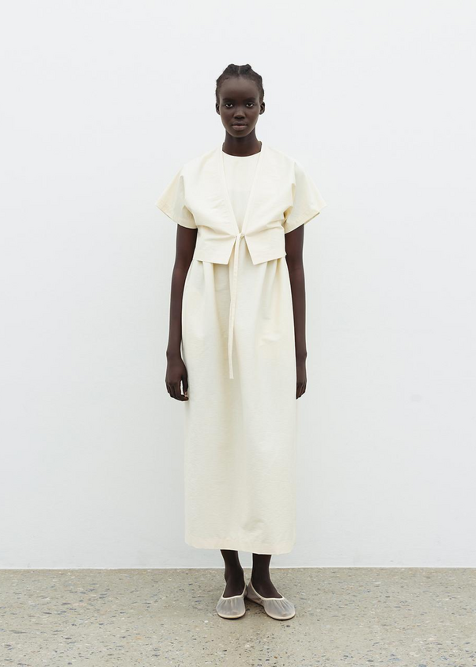 TheLoom Dolman Sleeve Vest- Ivory