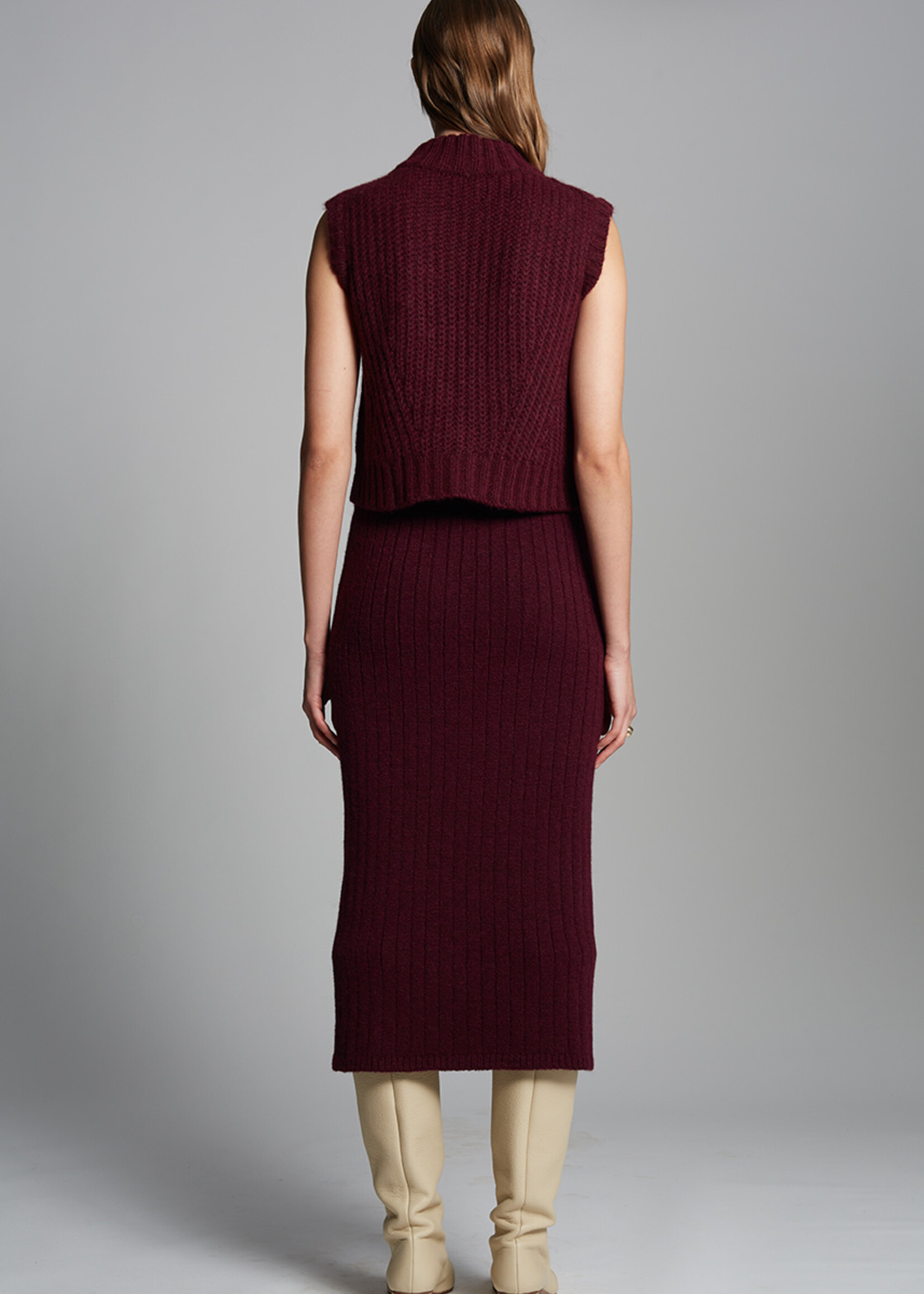 Eleven Six Pia Skirt- Merlot