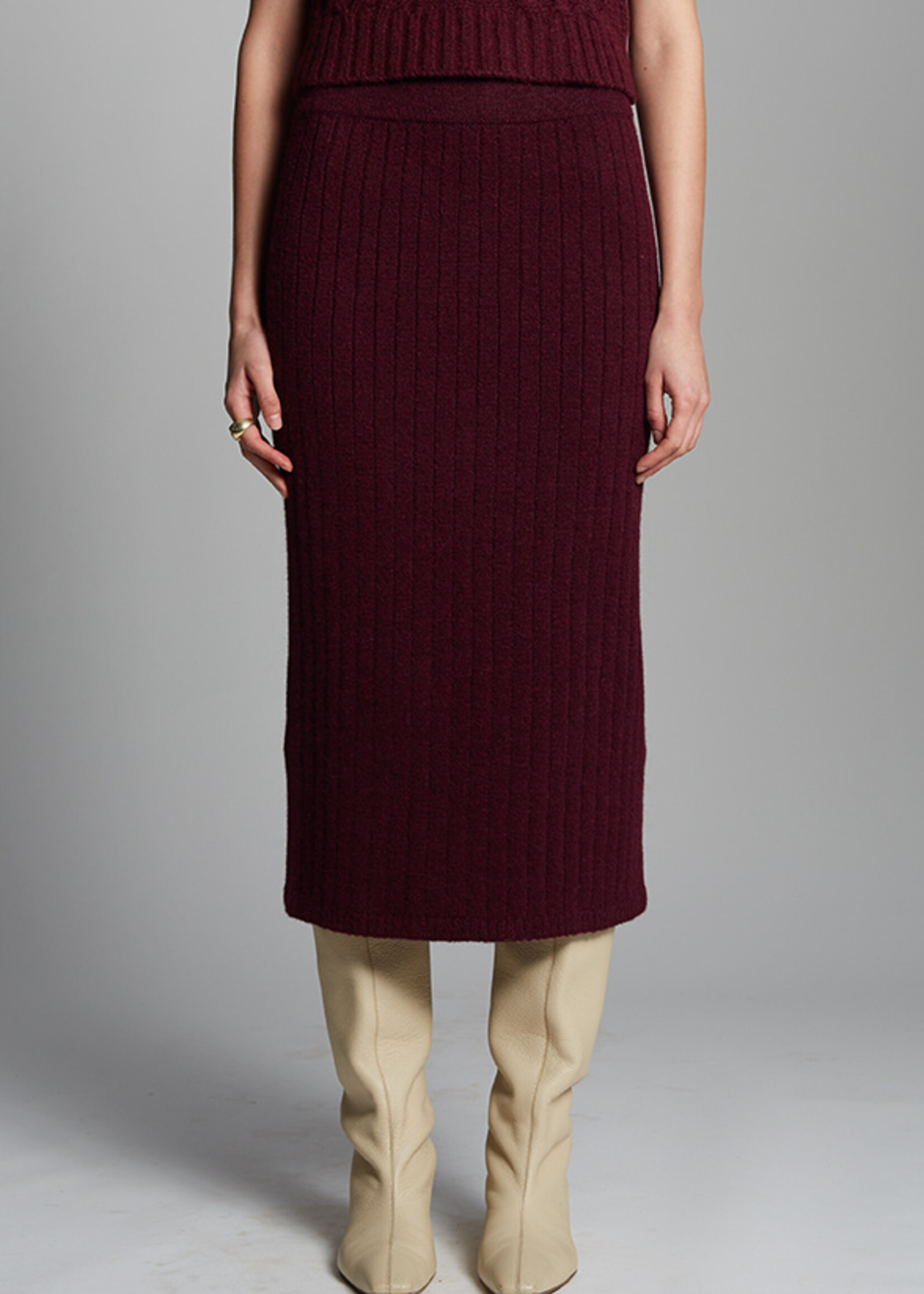Eleven Six Pia Skirt- Merlot