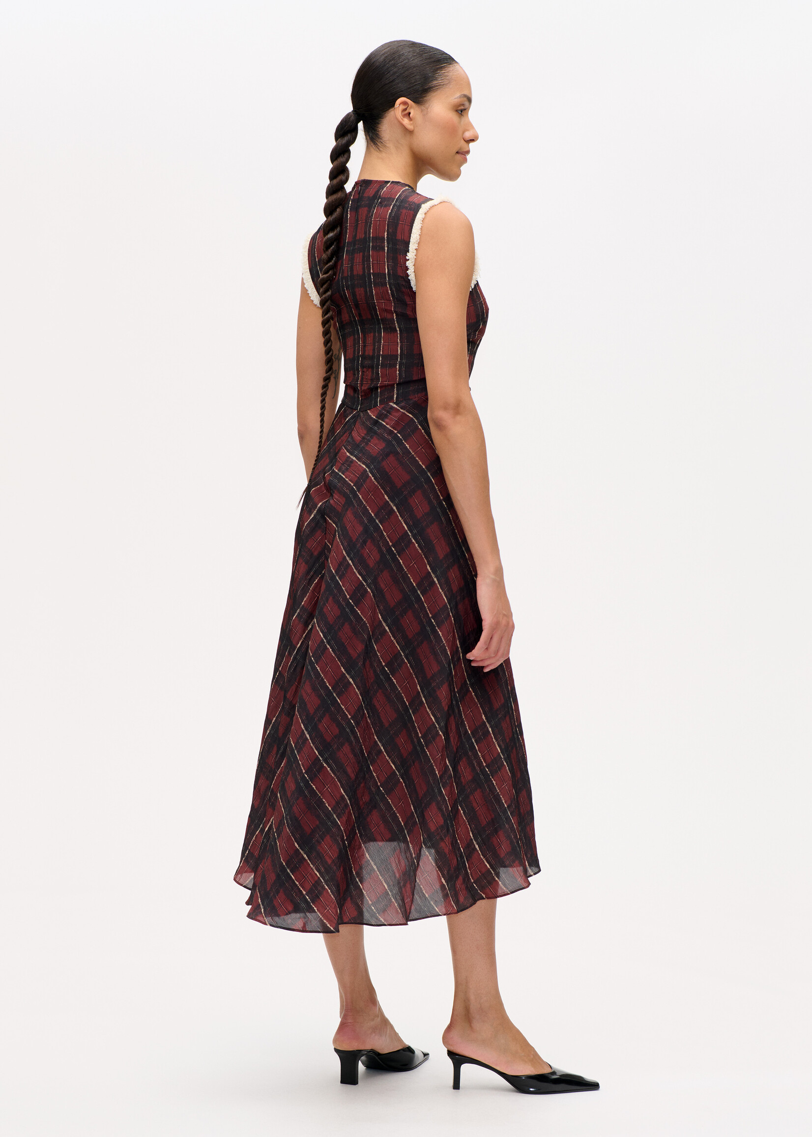 Baum und Pferdgarten Atina Dress- Dark Red Check