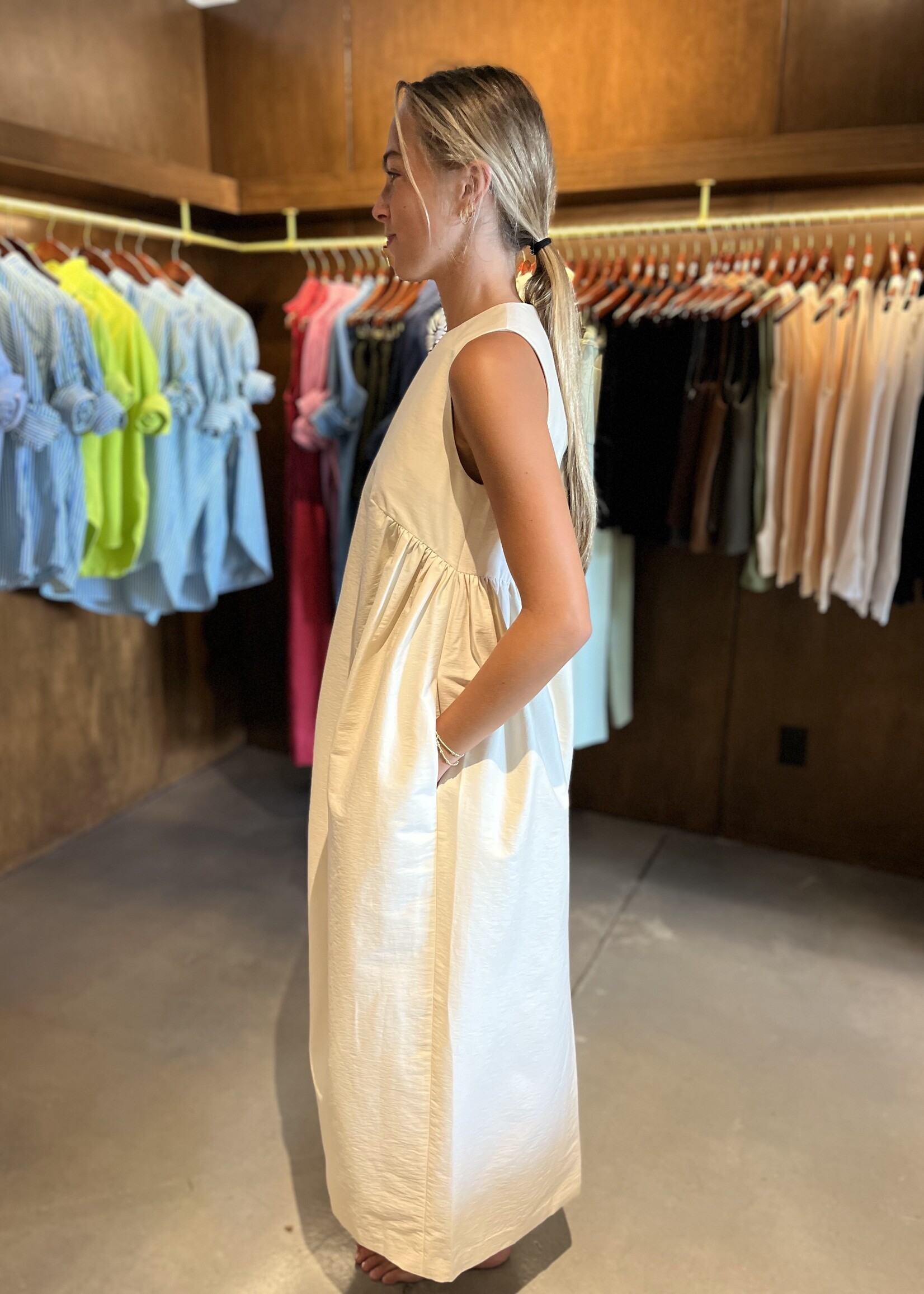 TheLoom Jar Dress- Ivory