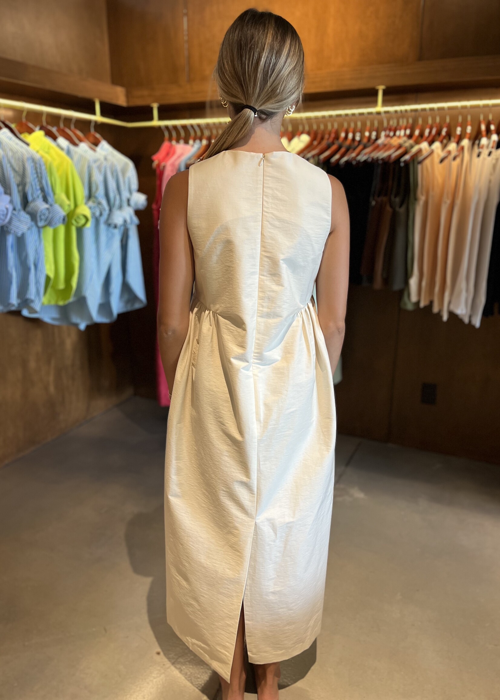 TheLoom Jar Dress- Ivory