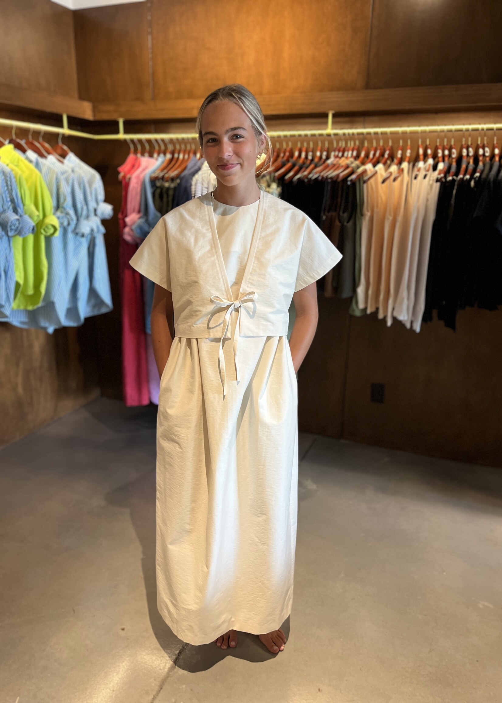 TheLoom Dolman Sleeve Vest- Ivory