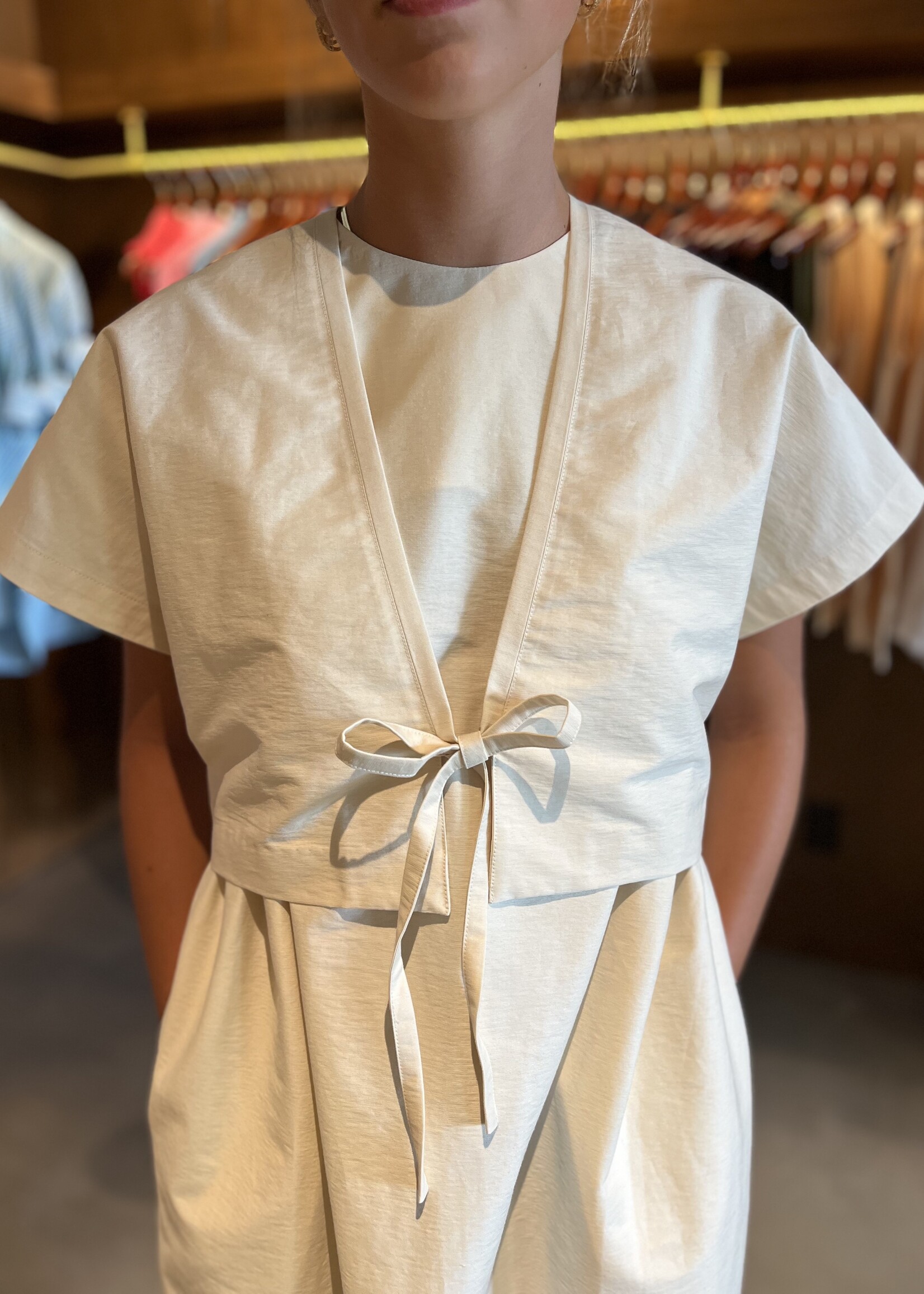 TheLoom Dolman Sleeve Vest- Ivory