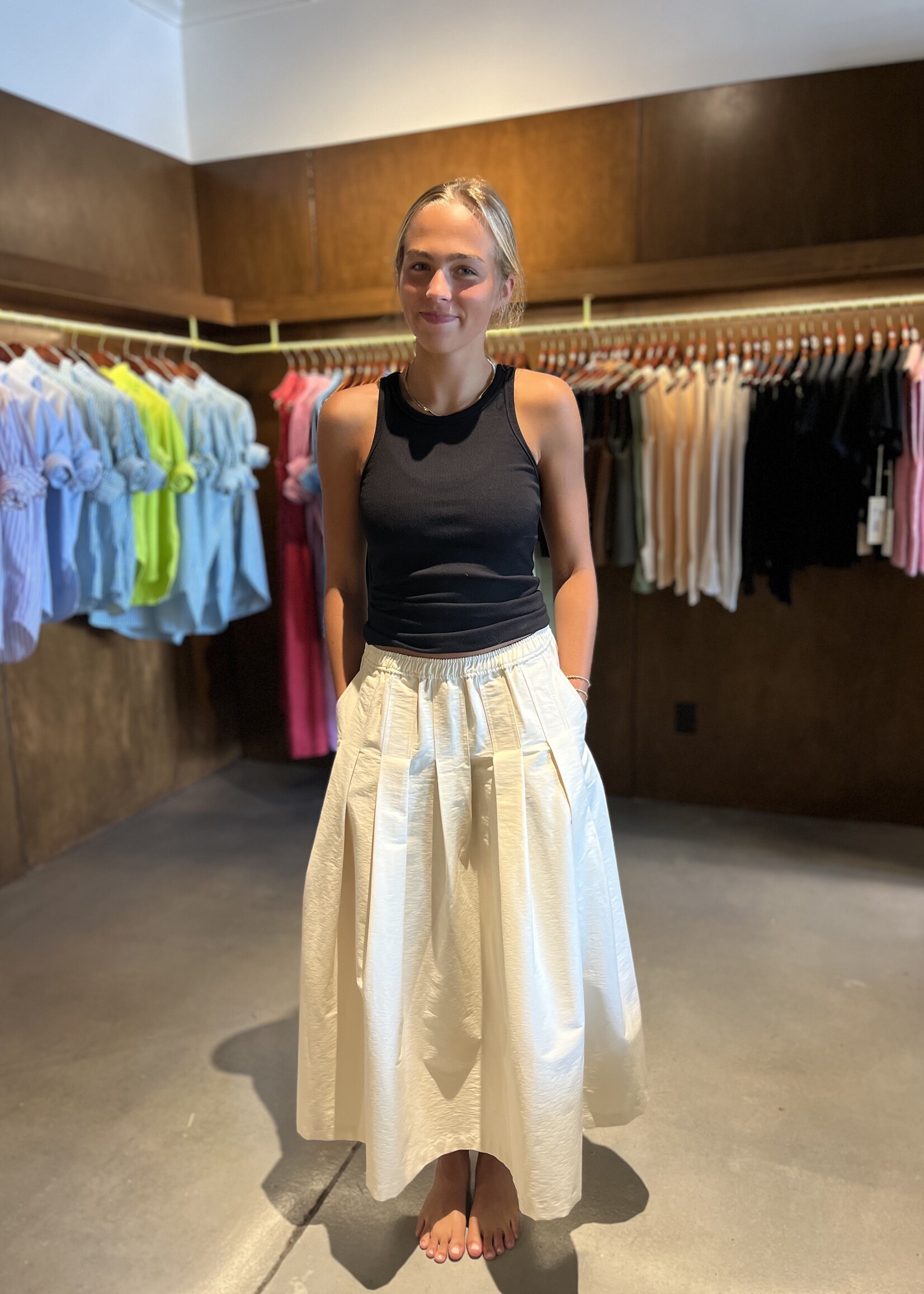 TheLoom Pleated Banding Skirt