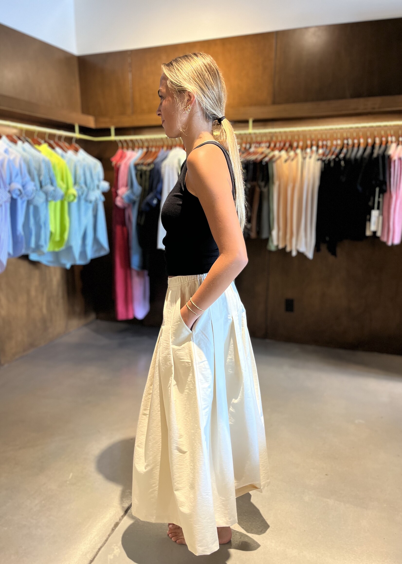 TheLoom Pleated Banding Skirt